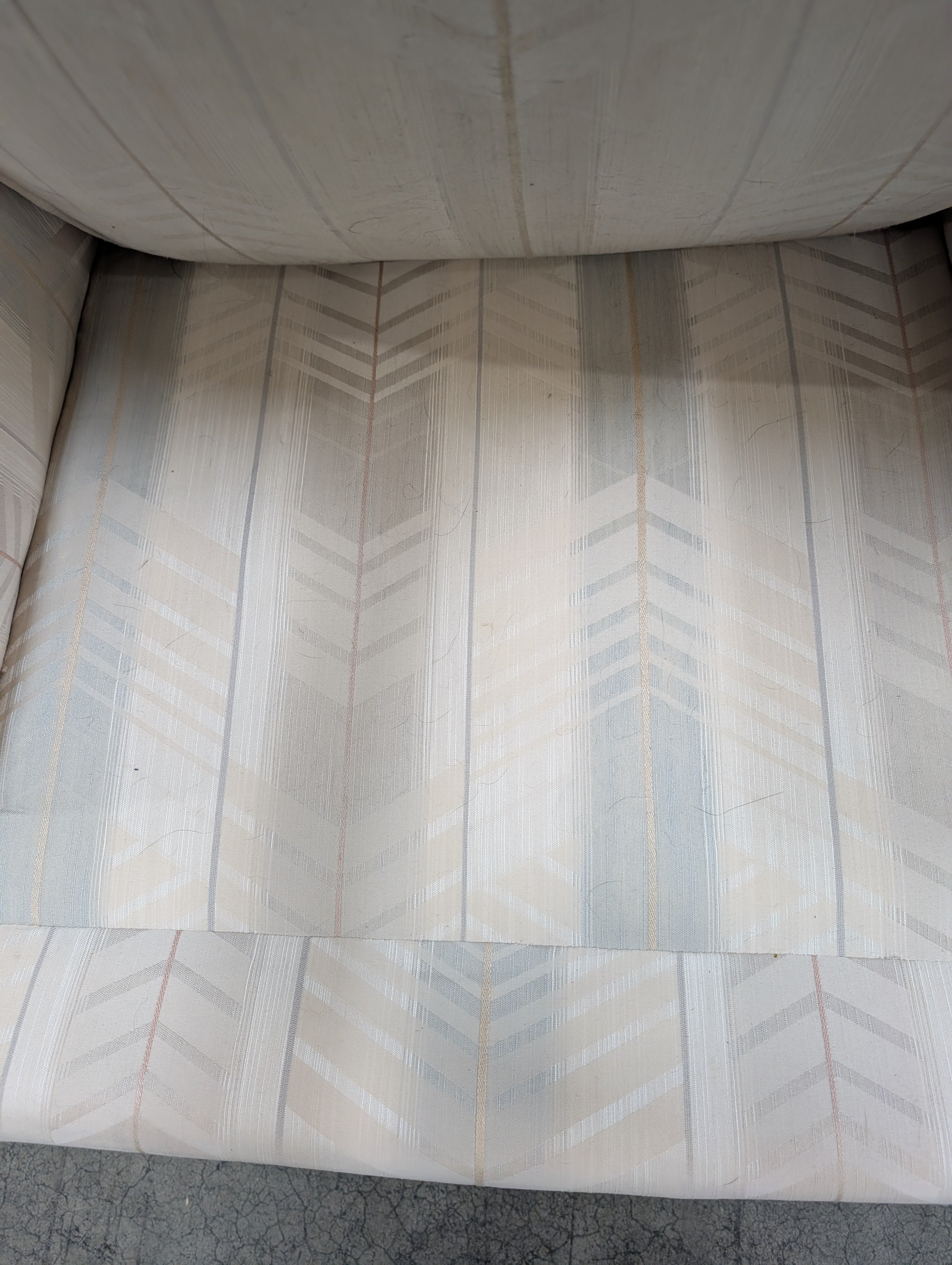 Upholstered Club Chair with Geometric Pattern
