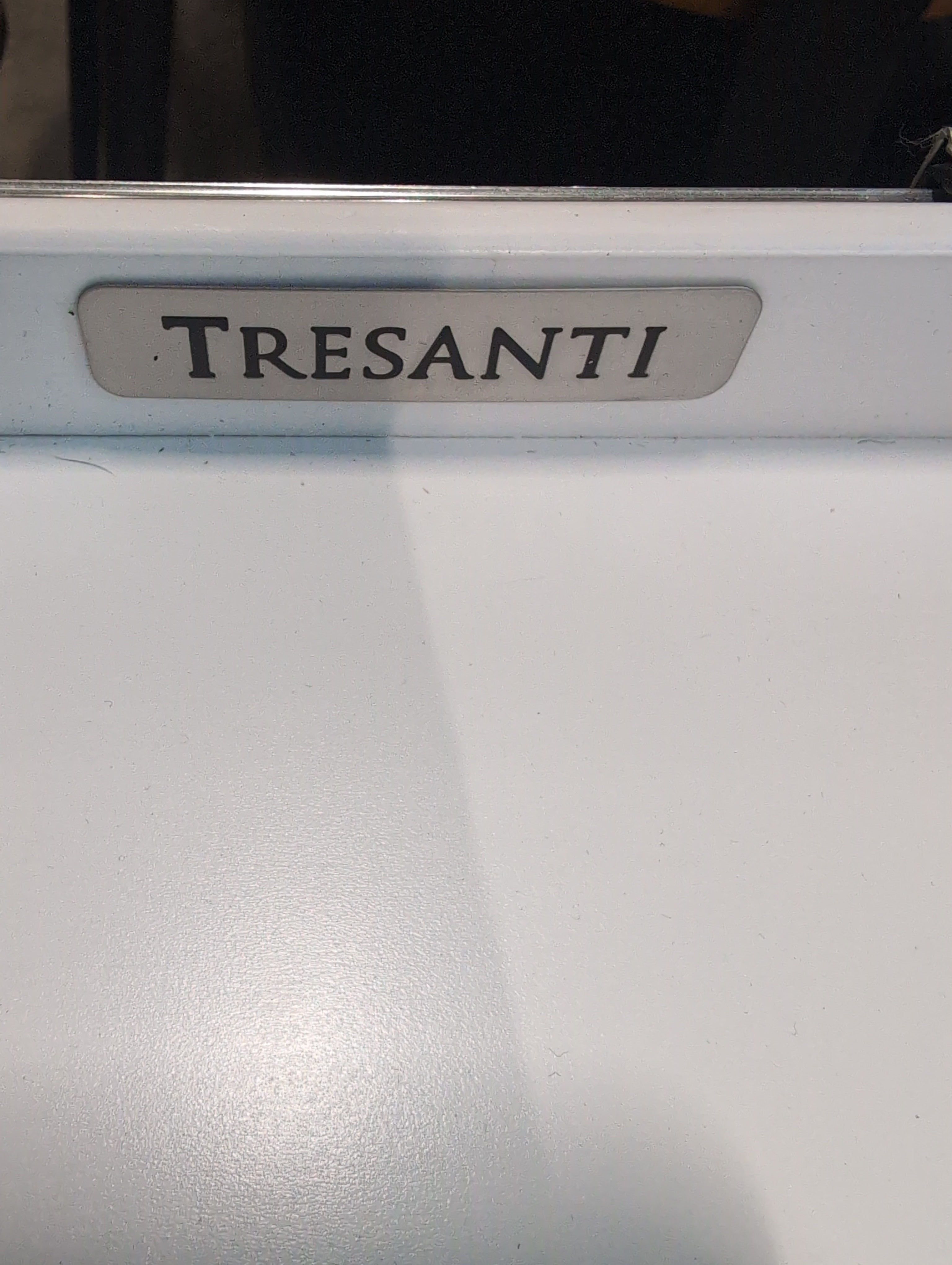 TRESANTI White Glossy Modern Vanity with Lighted Mirror