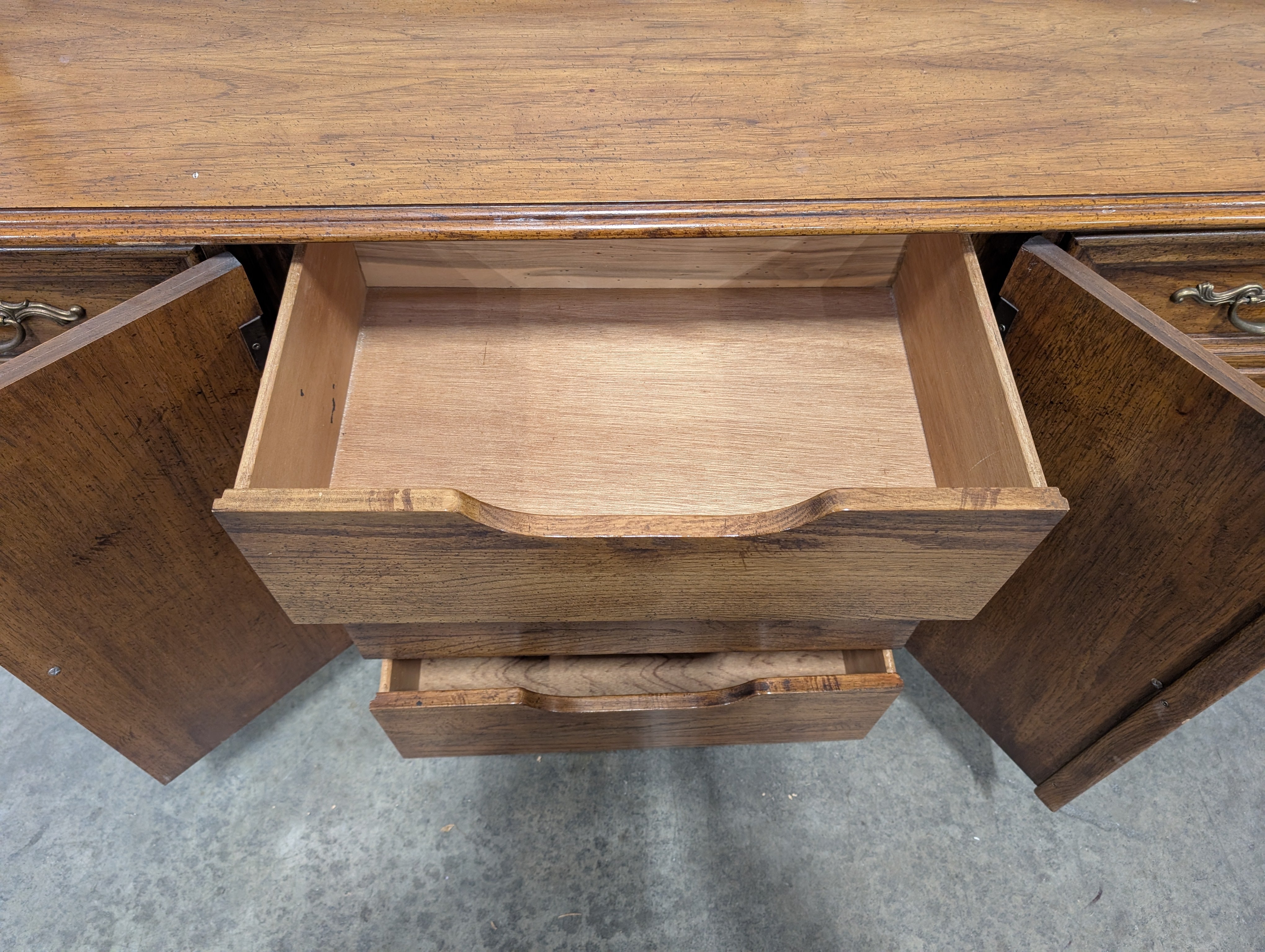 Vintage French Provincial Wood  Dixie Dresser