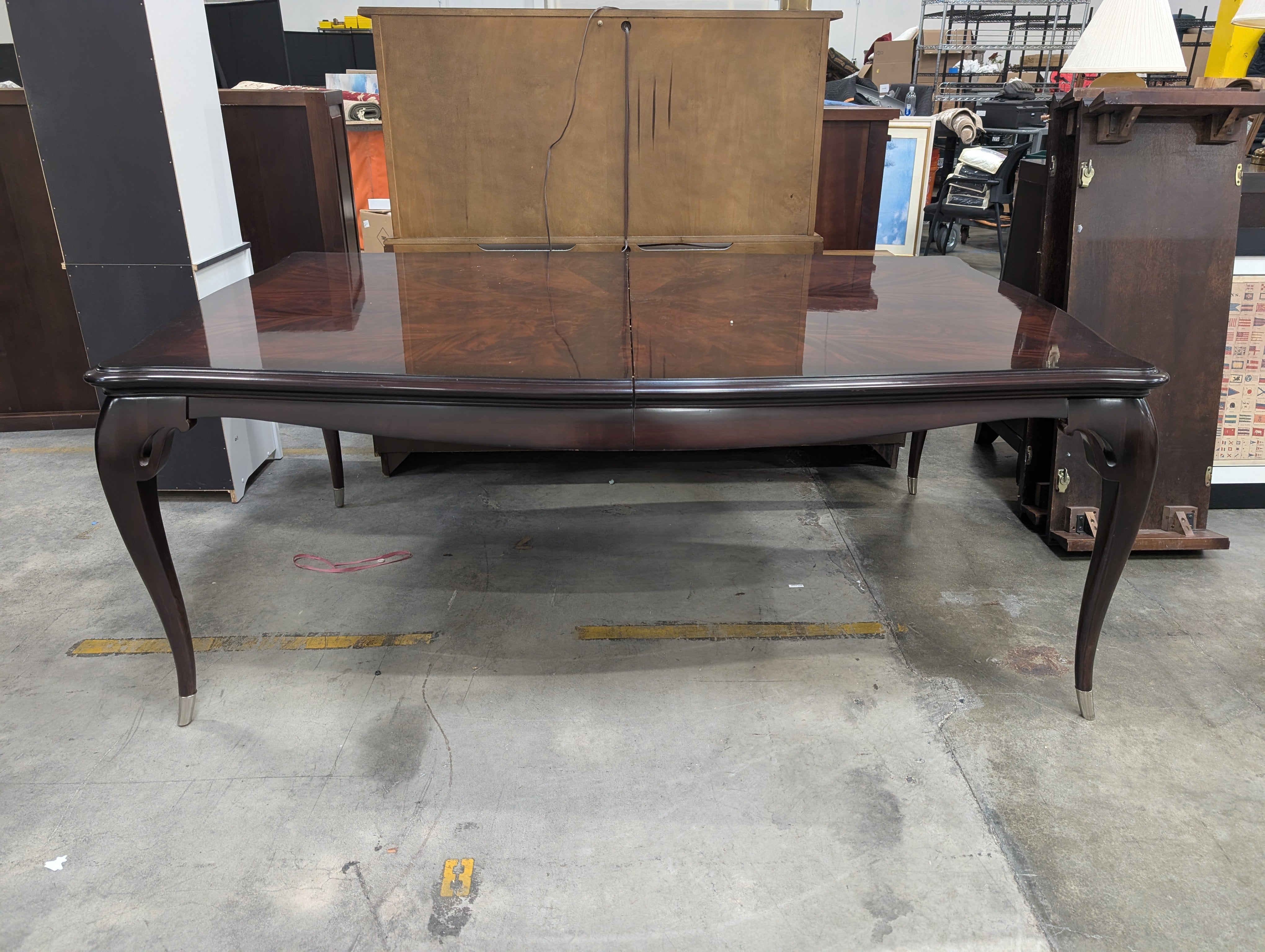 Dining Table in Dark Wood with Two leaves