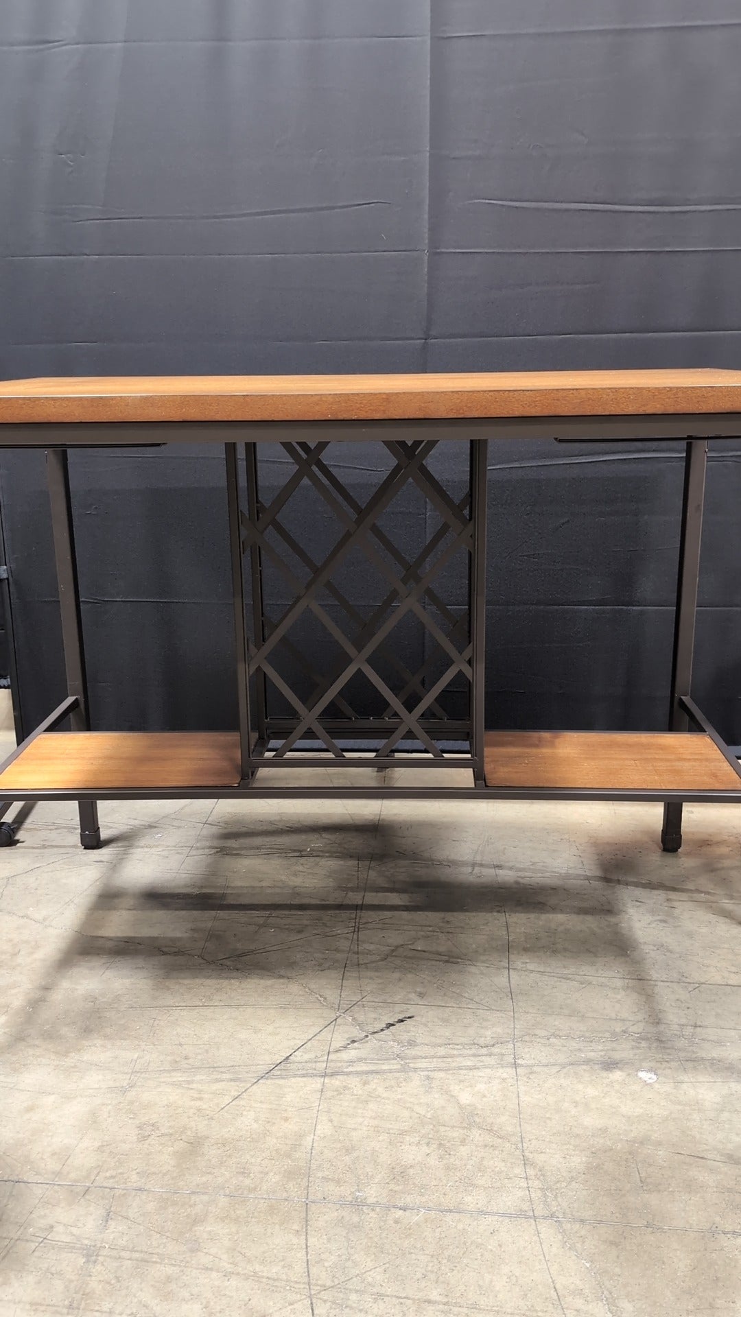 Industrial Style Wood Top Dining set