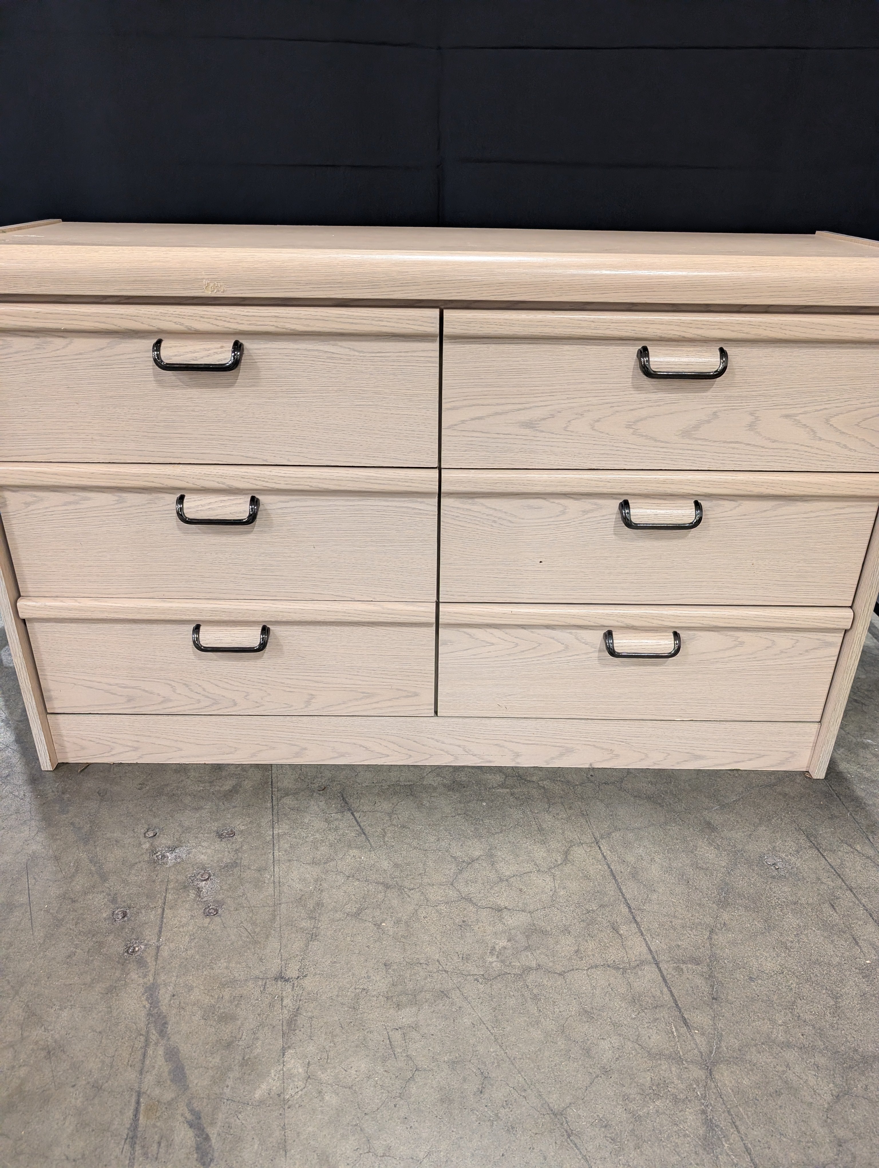 Contemporary Light Wood Six-Drawer Dresser Chest