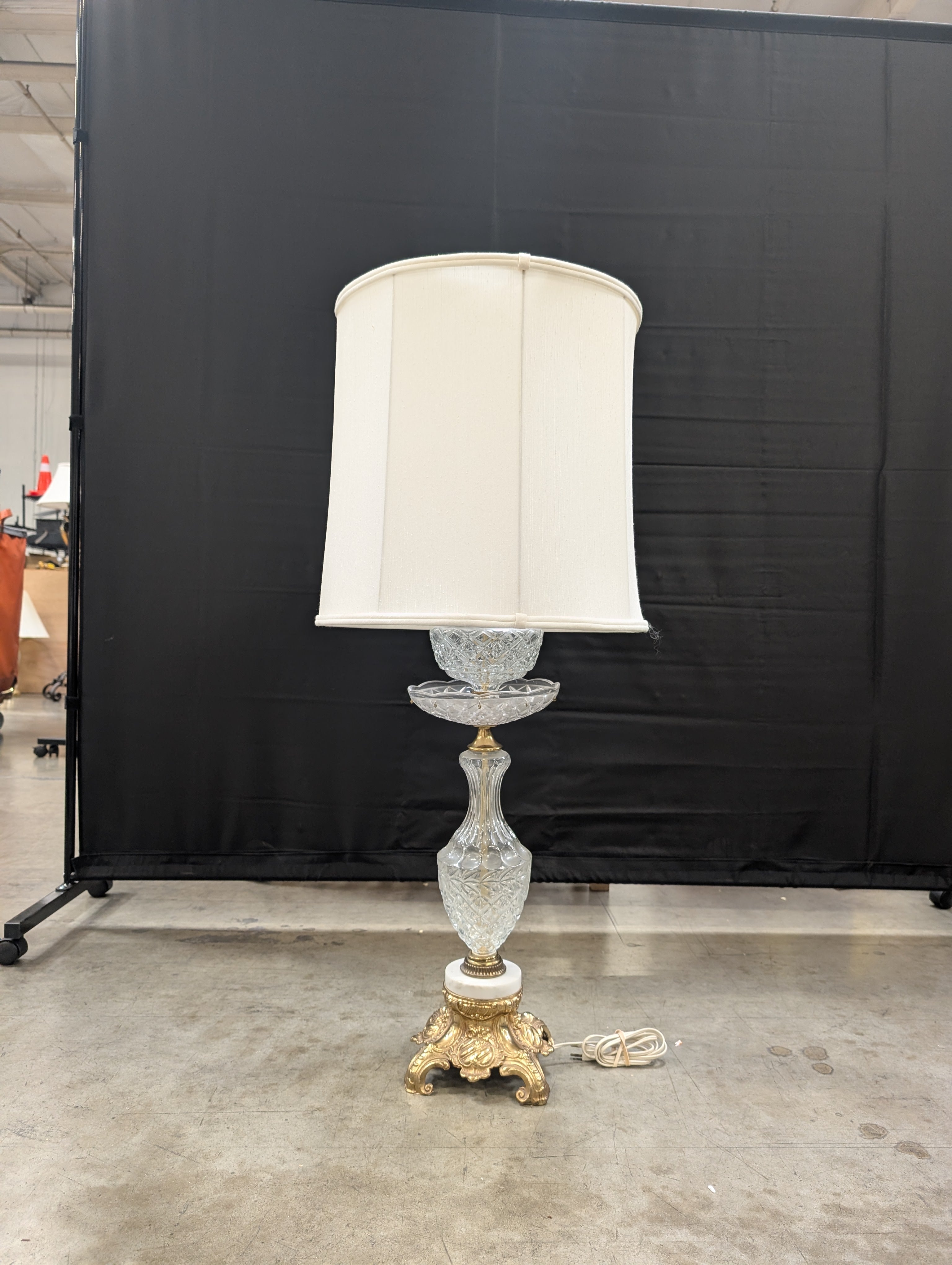 Vintage Crystal Table Lamp