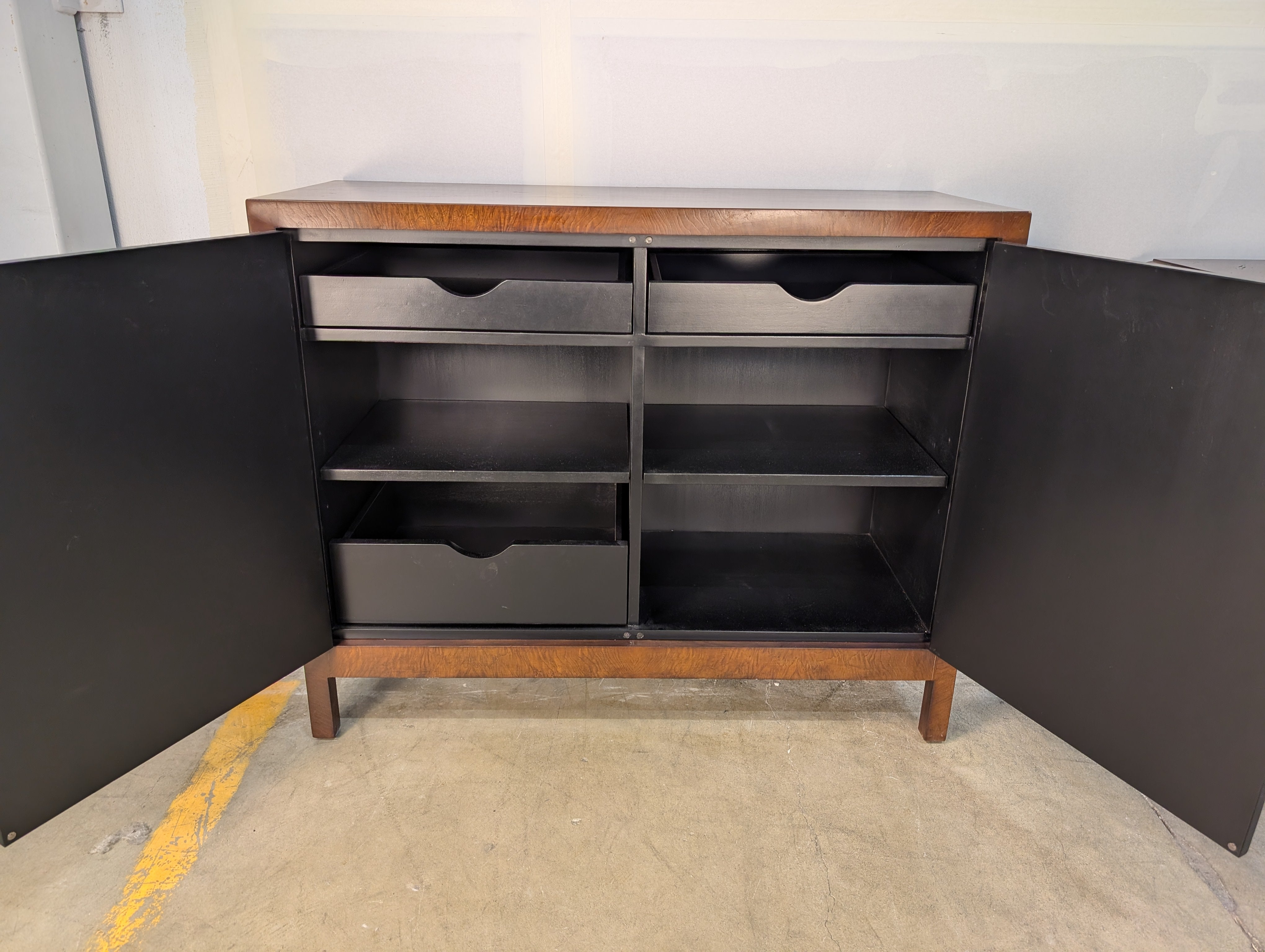 Contemporary Ballard Designs Two-Door Wood Storage Cabinet
