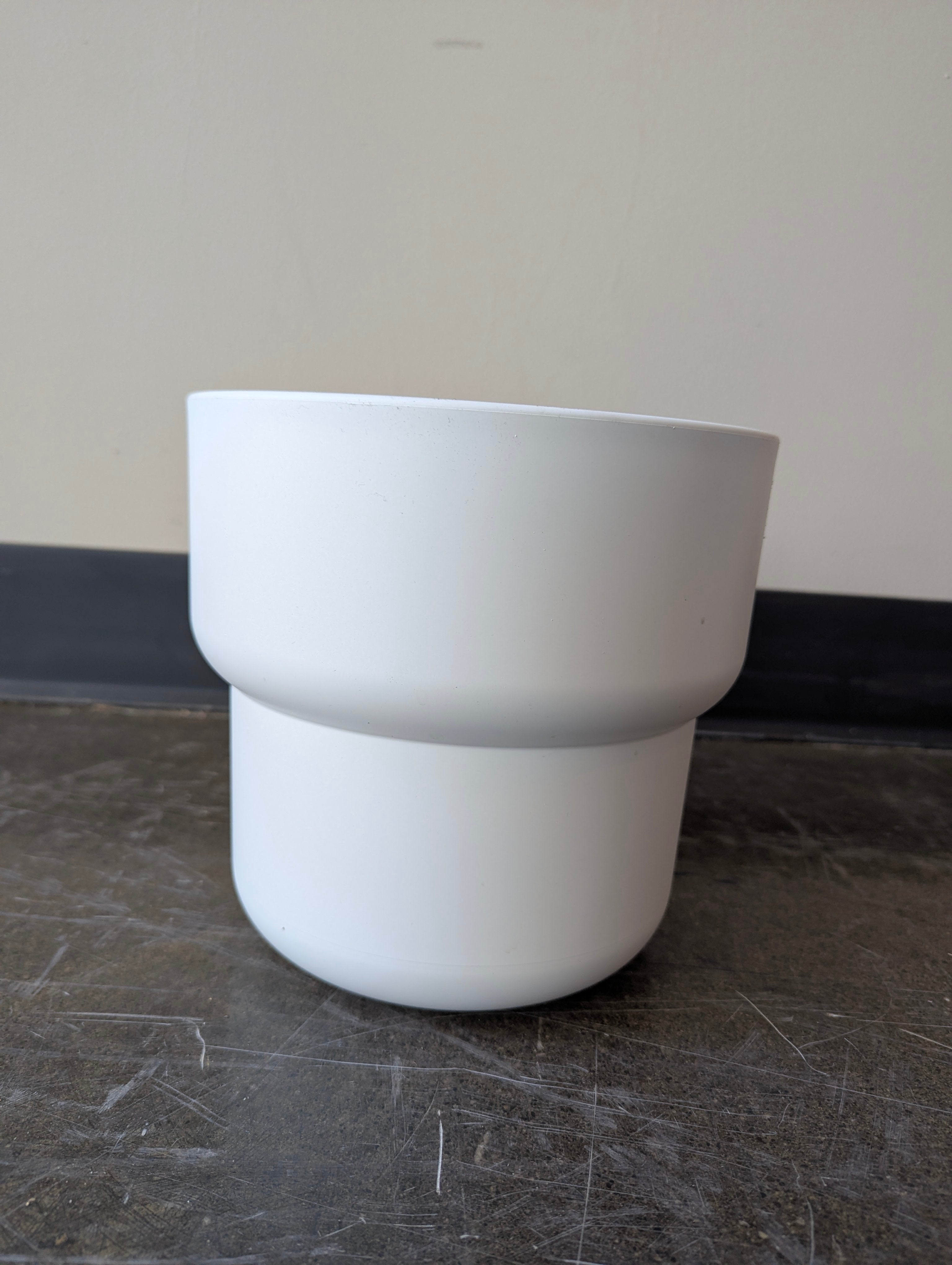 Modern Two-Tiered White Planter
