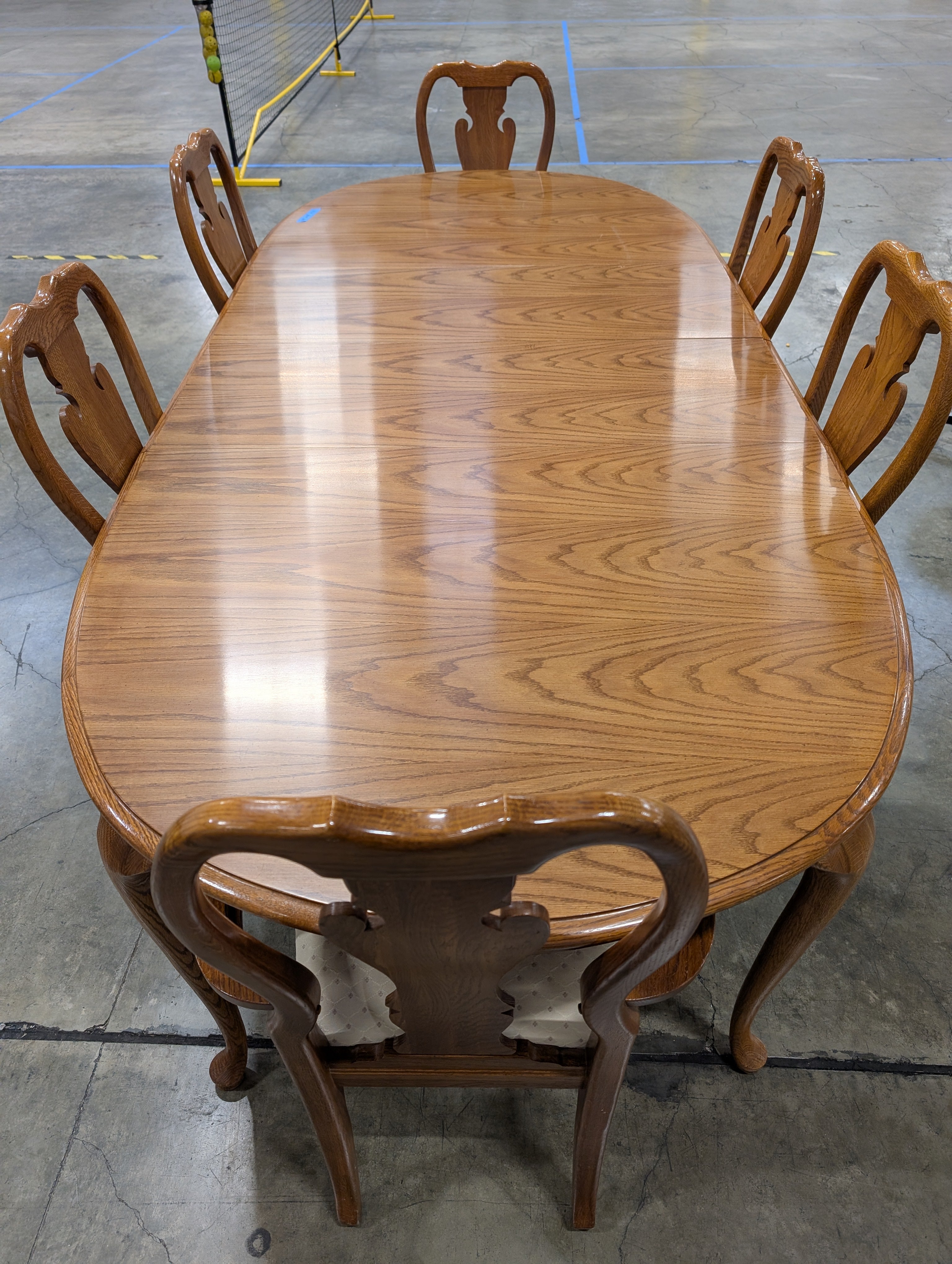Thomasville Wood Dining Table with Six Chairs
