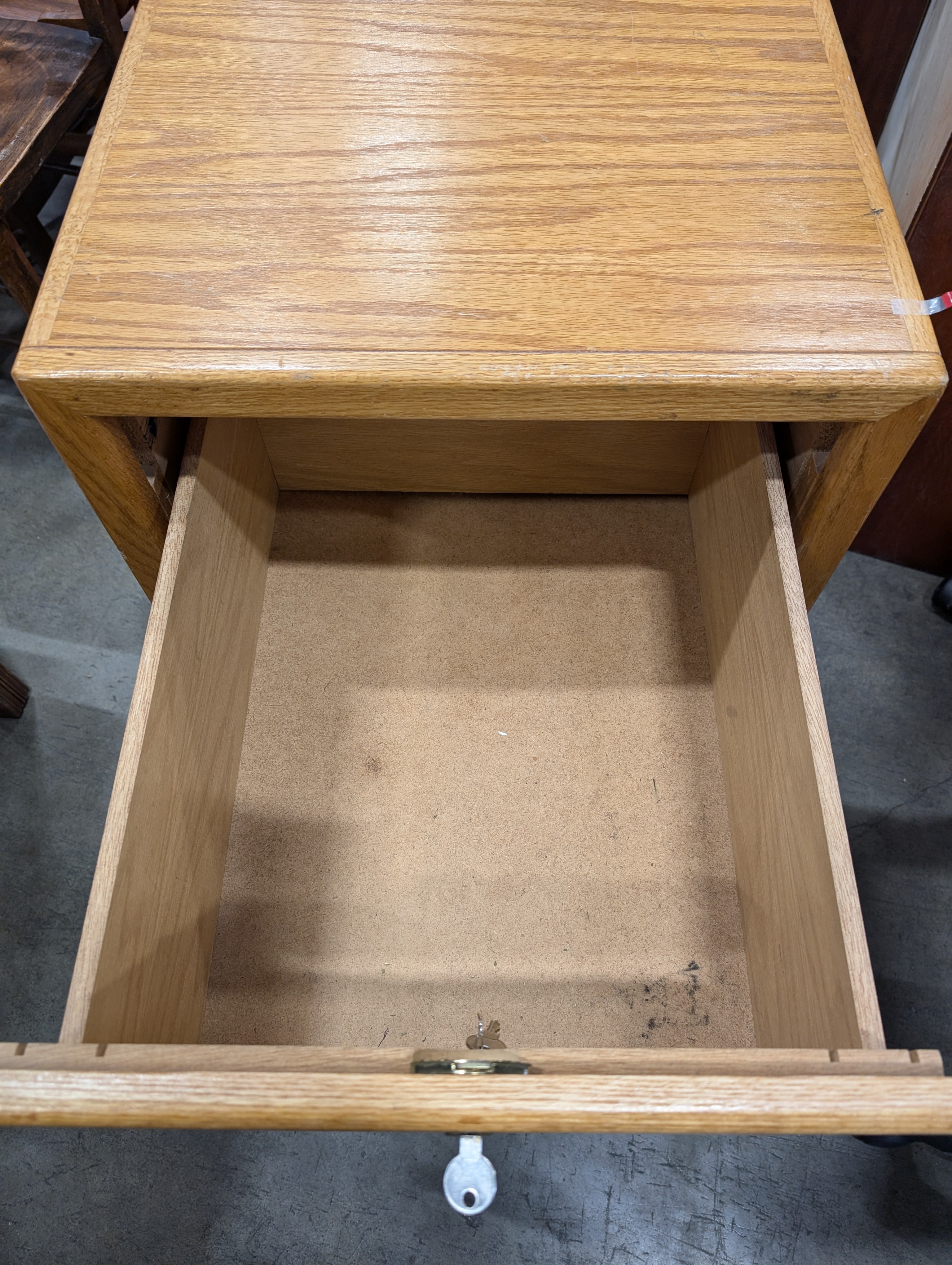 Functional Two-Drawer Wood Storage Cabinet