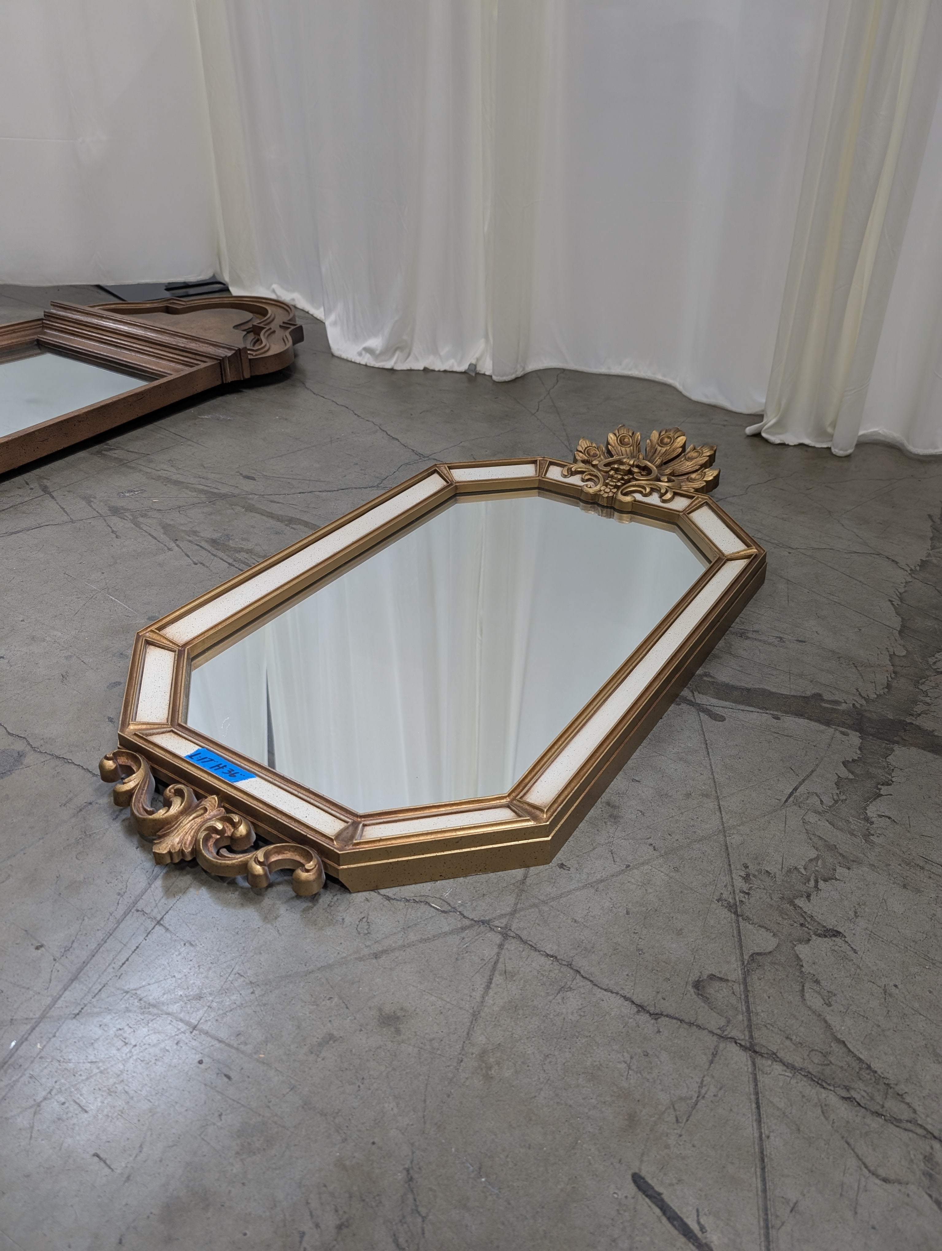 Vintage Ornate Gold Mirror