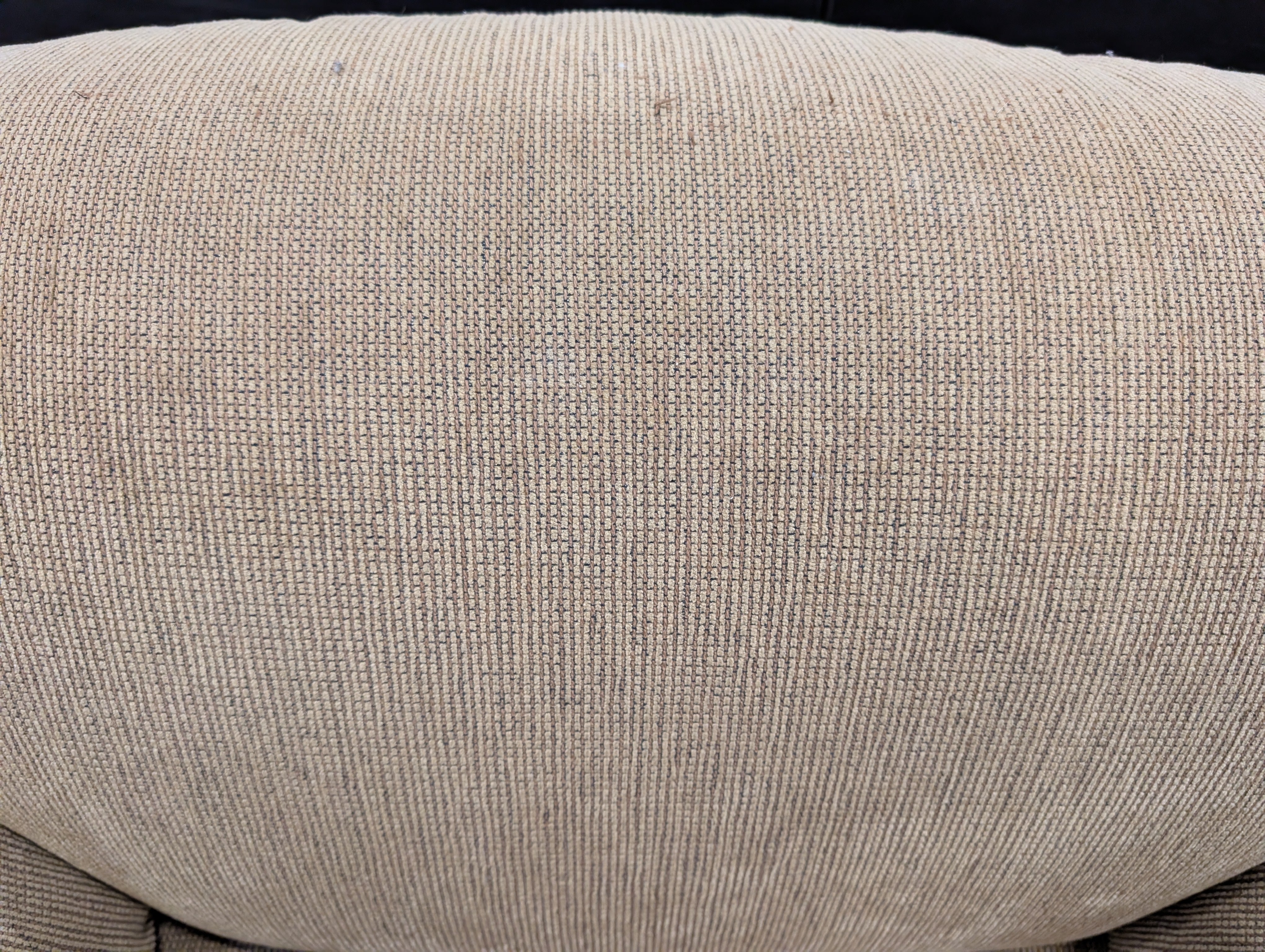 Large Plush Fabric Armchair and Matching Ottoman