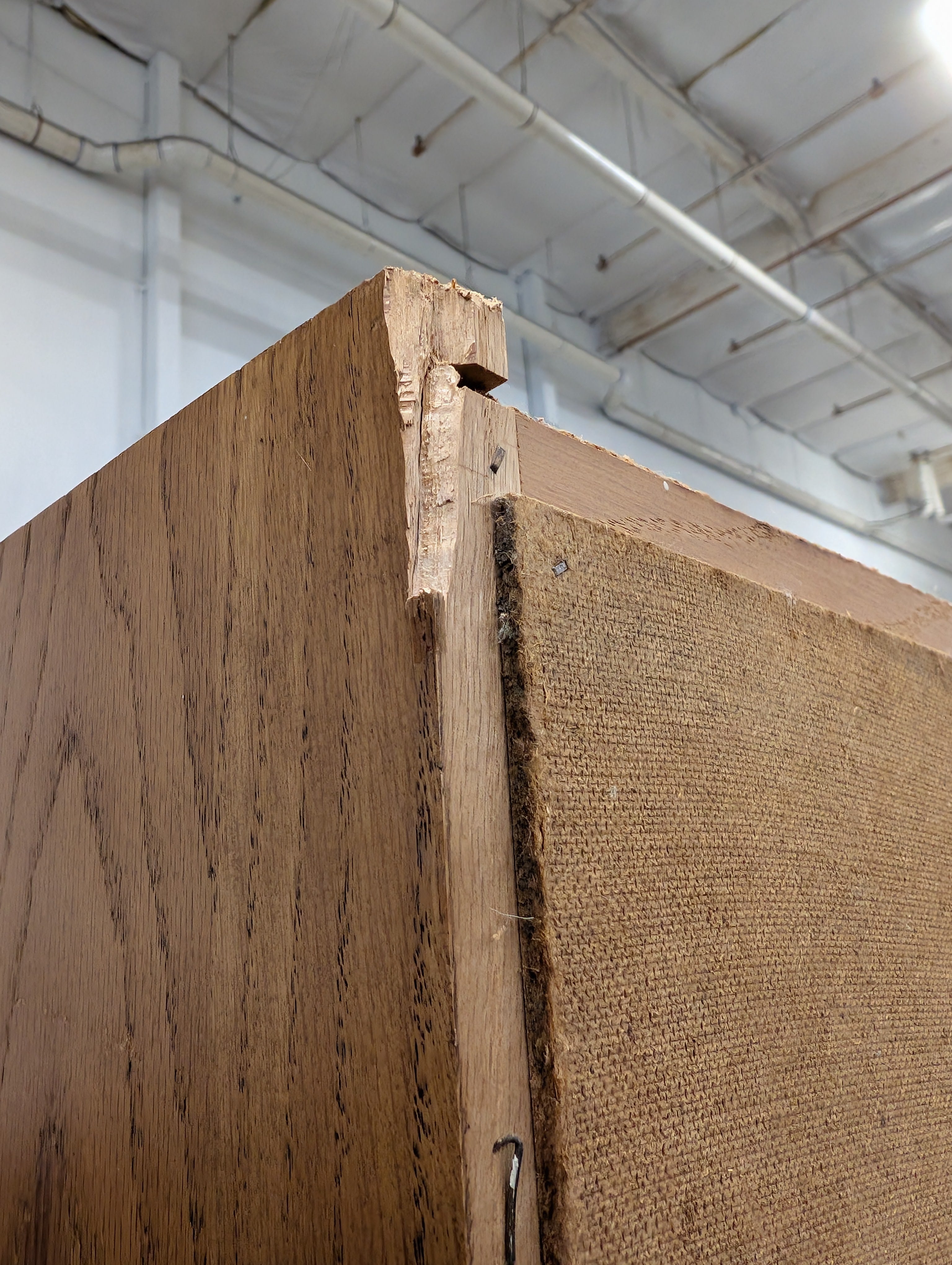 Tall Wood Grain Storage Unit
