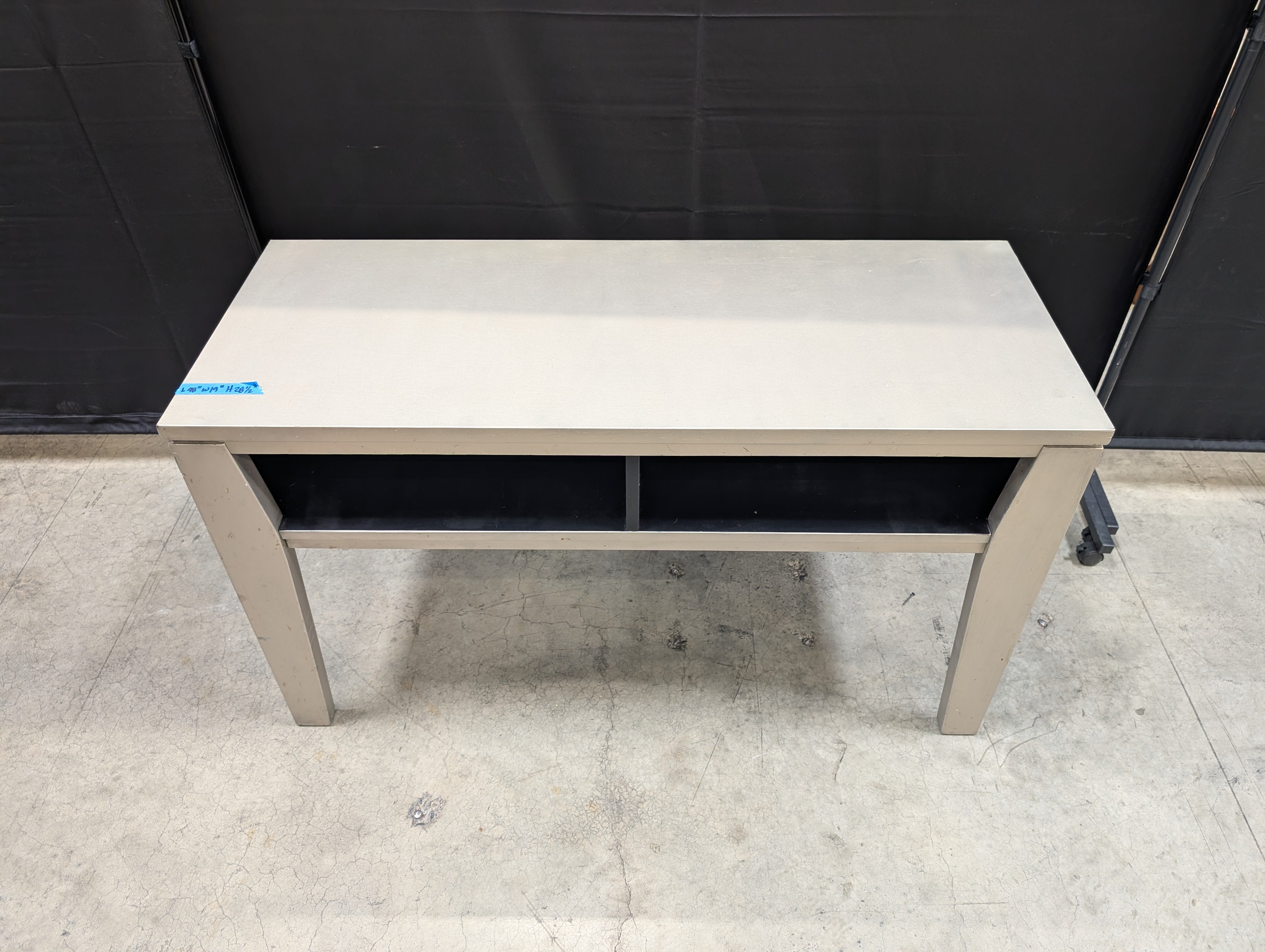 Grey Ashley Furniture Console Table with Open Shelf