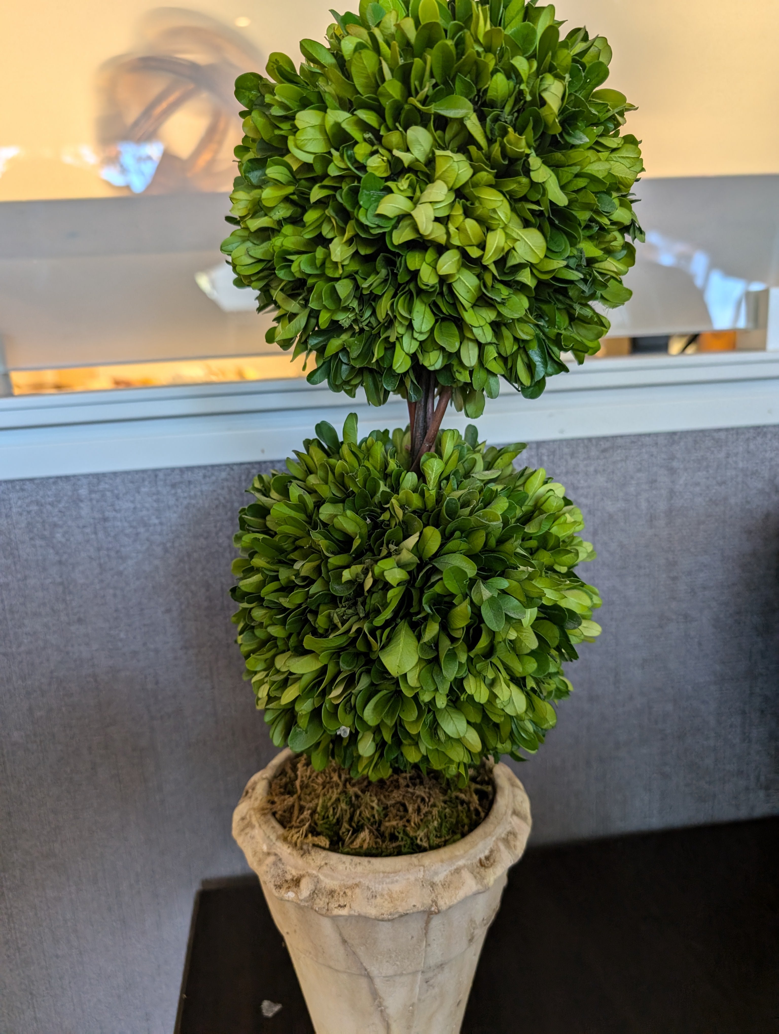 Decorative Faux Boxwood Topiary Plant