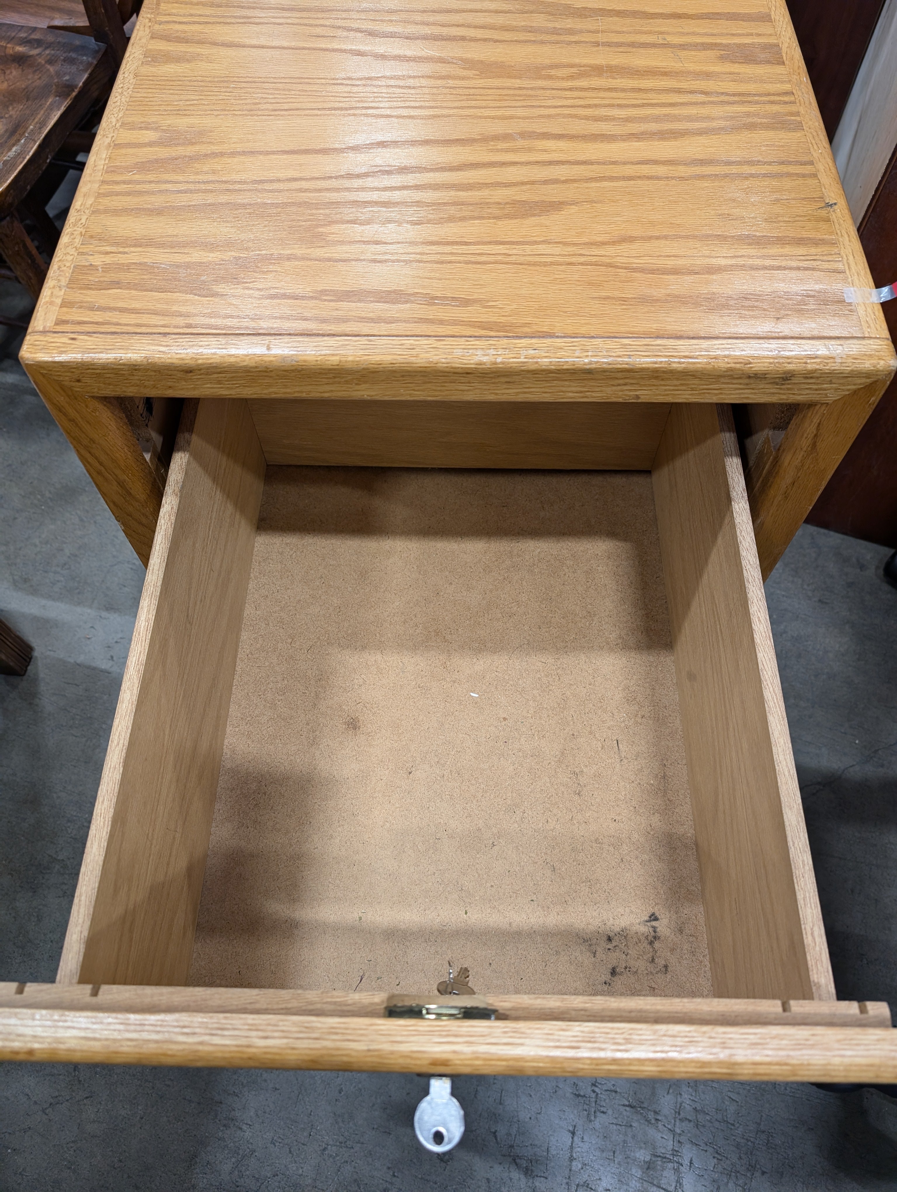 Functional Two-Drawer Wood Storage Cabinet