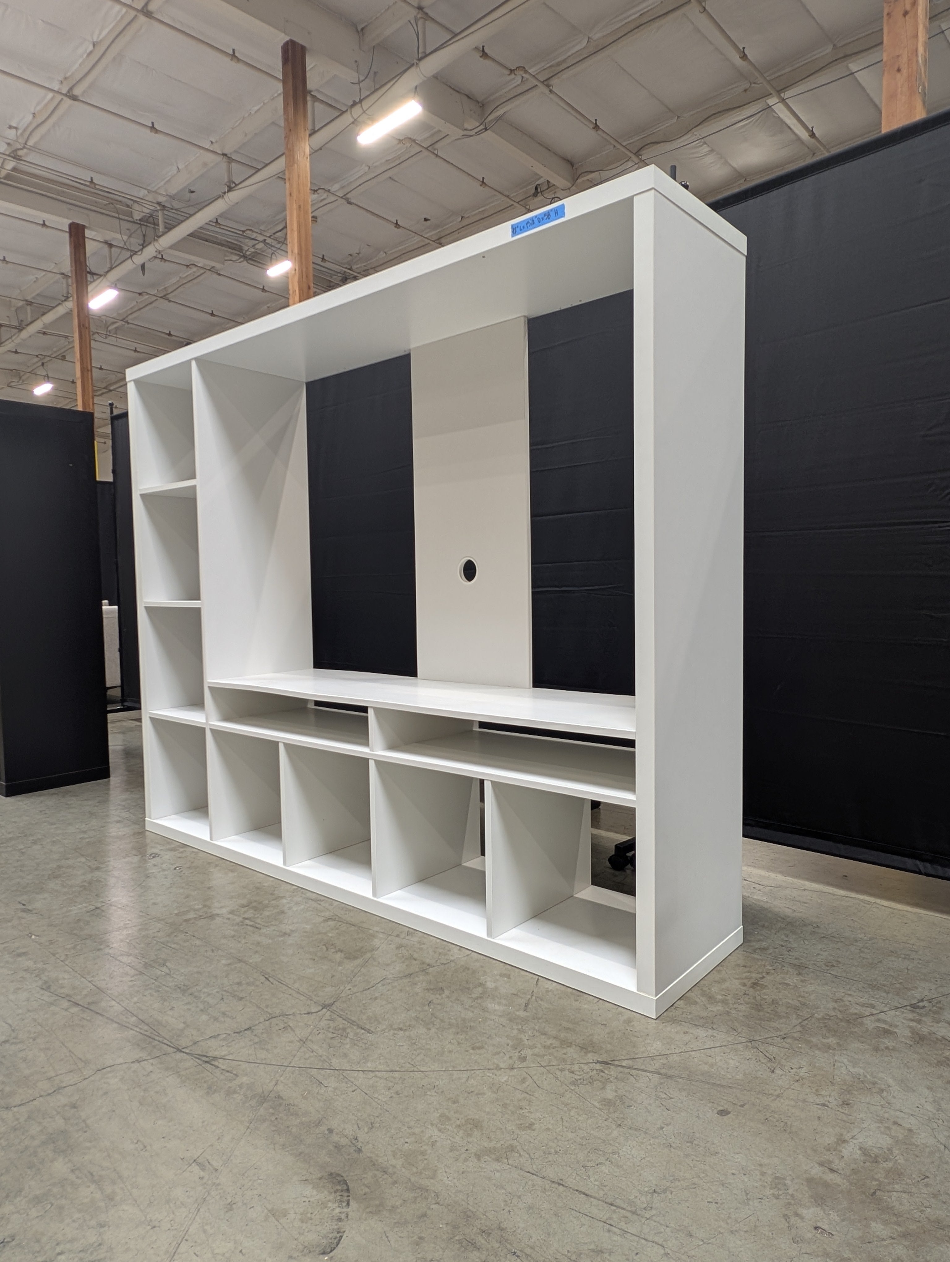 Versatile White Modular Cube Storage Unit