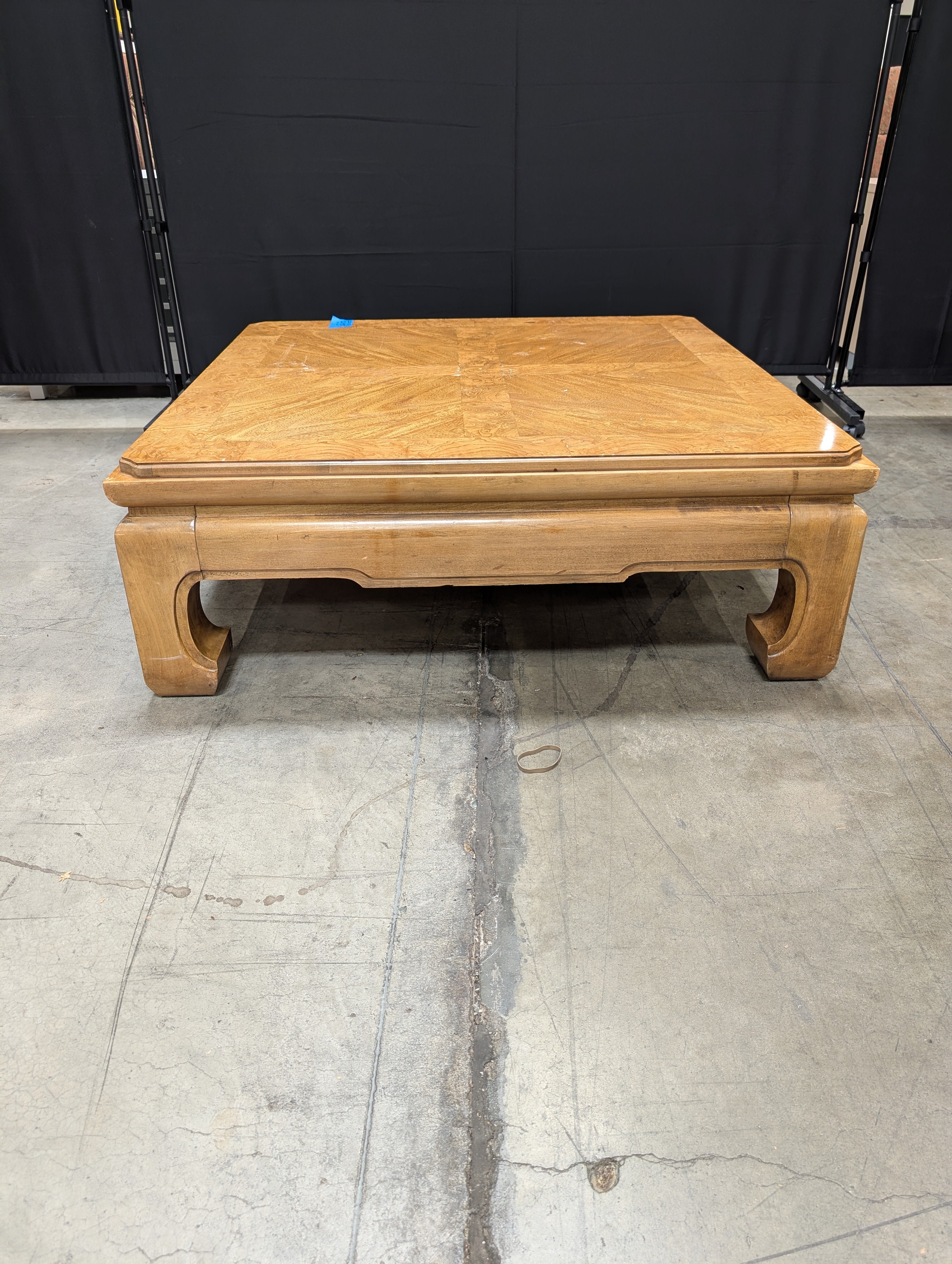 Thomasville Burl Wood Veneer Coffee Table