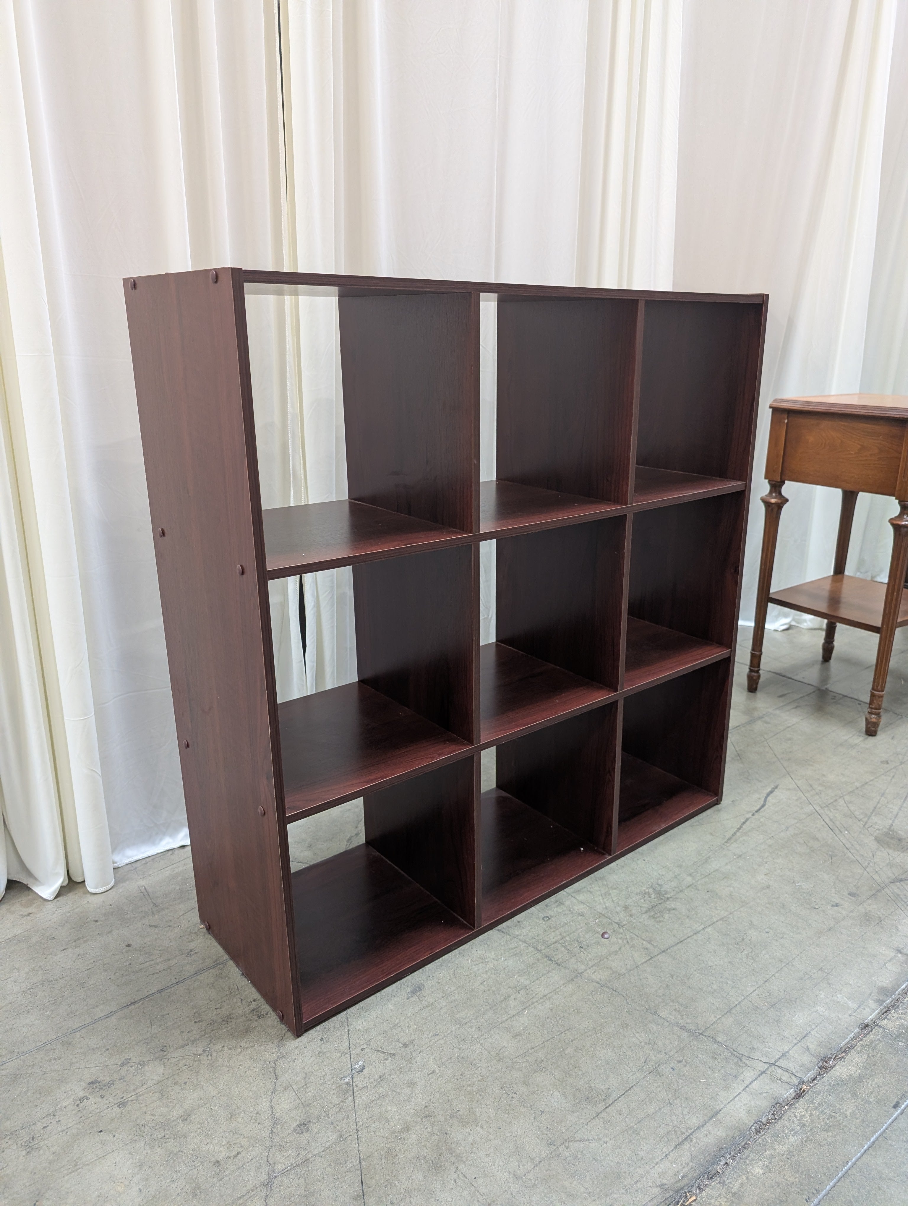 Dark Espresso Nine-Cube Bookcase in Laminate