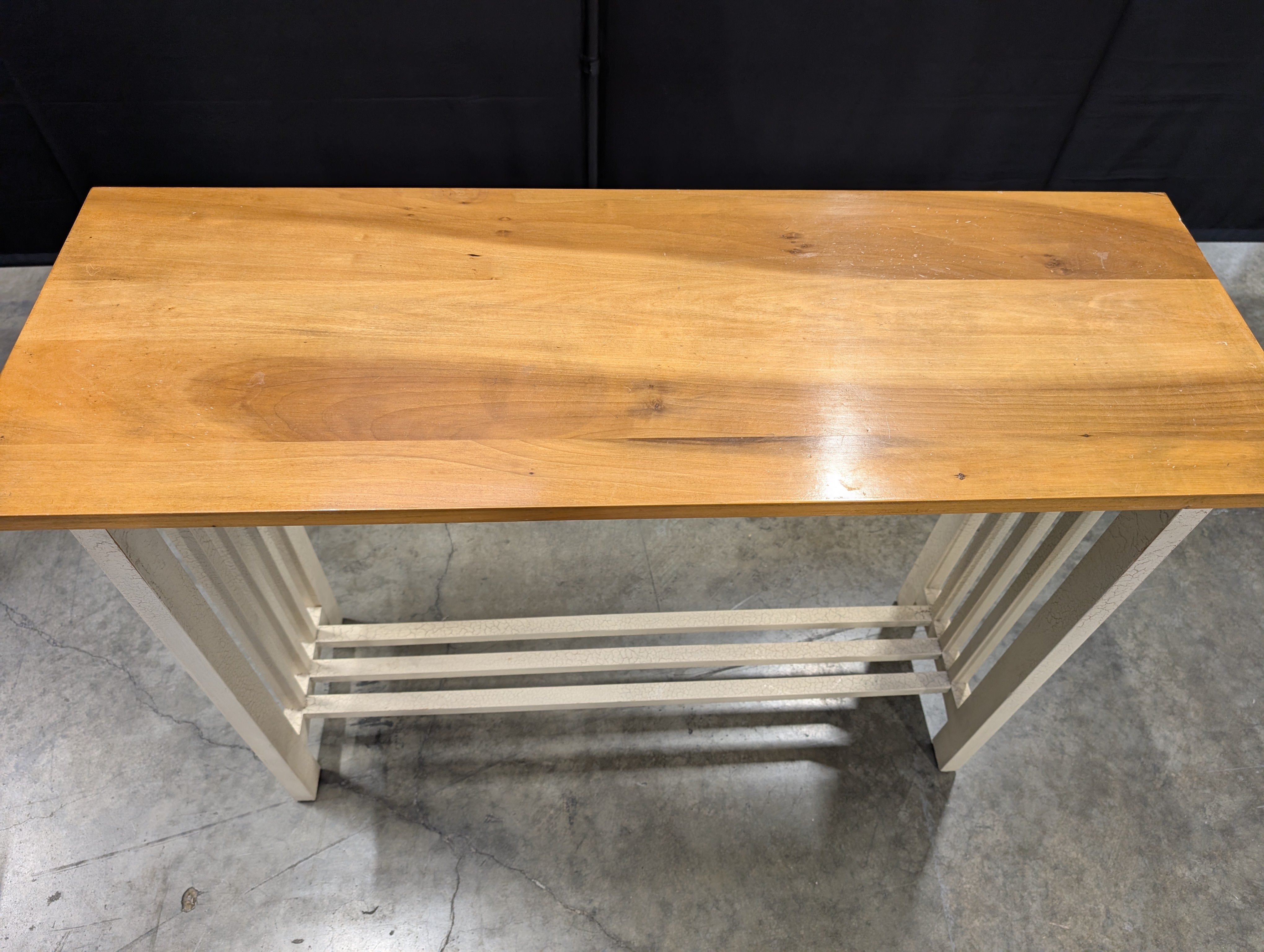 Classic Craftsman Mission Style Wood Console Tables and Desk Set