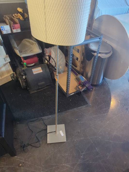 Silver floor lamp