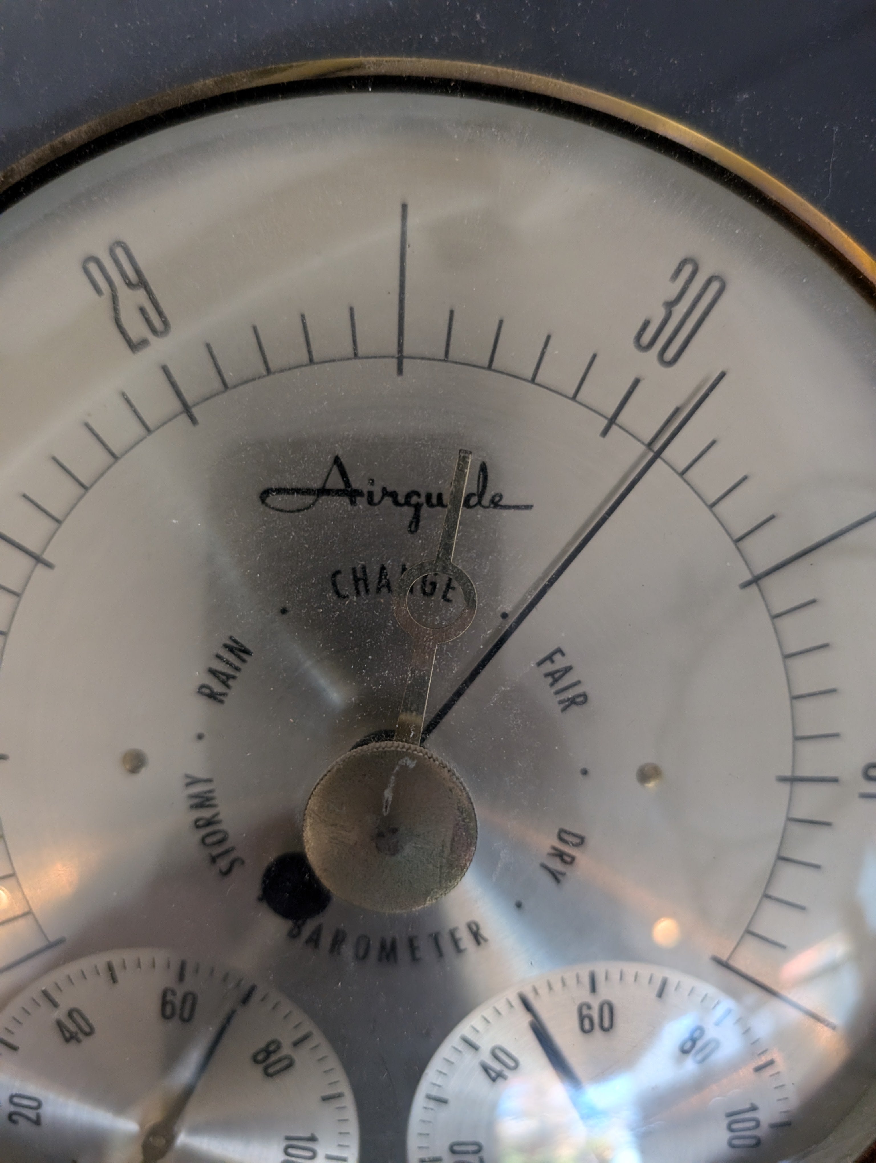Vintage Style Wall Weather Station, Greek Key Design