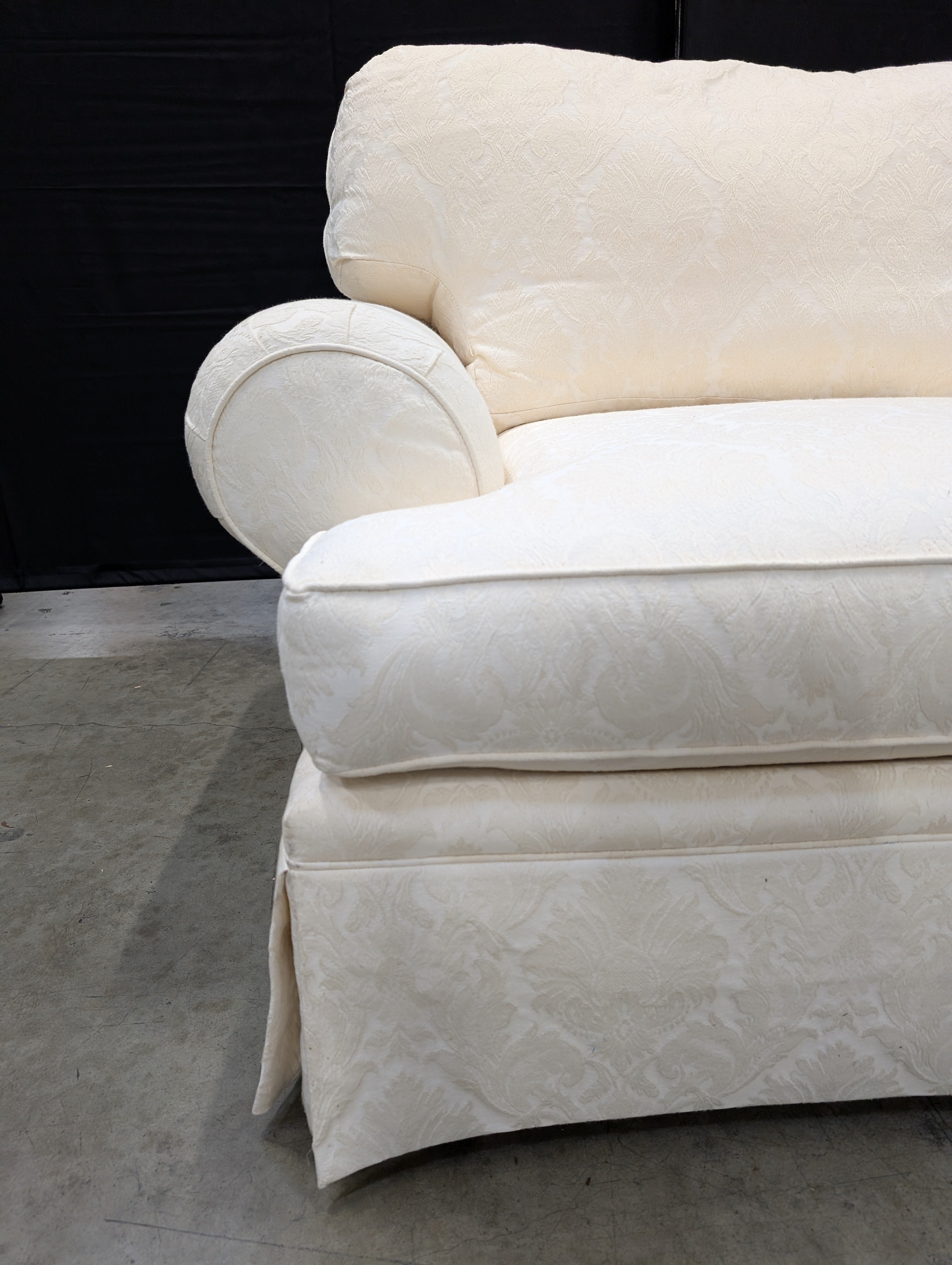 Charming Off-White Traditional Armchair