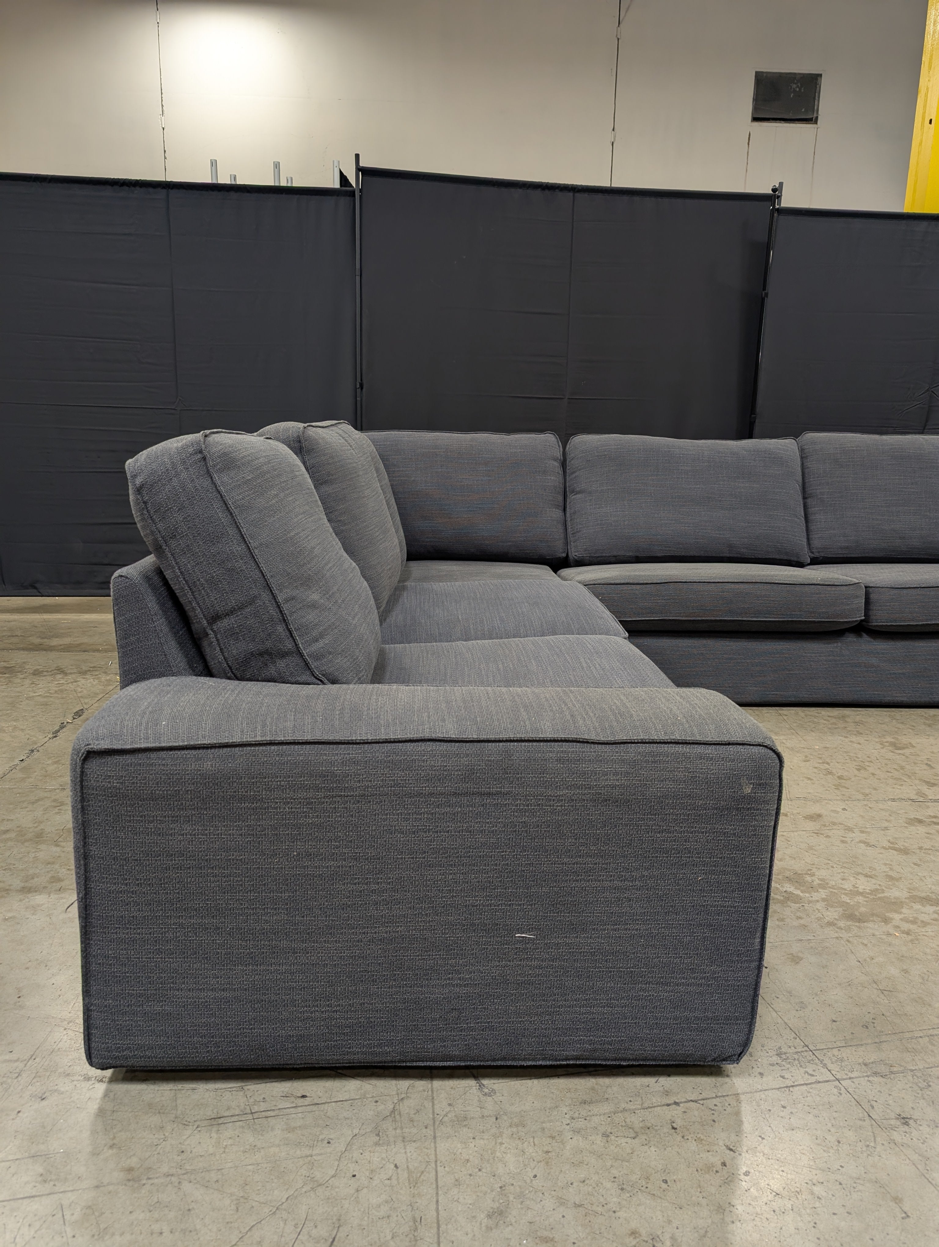 KIVIK Sectional, 6-seat, Gunnared medium gray