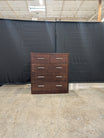 Four-Drawer Wood Chest with Modern Bar Pulls