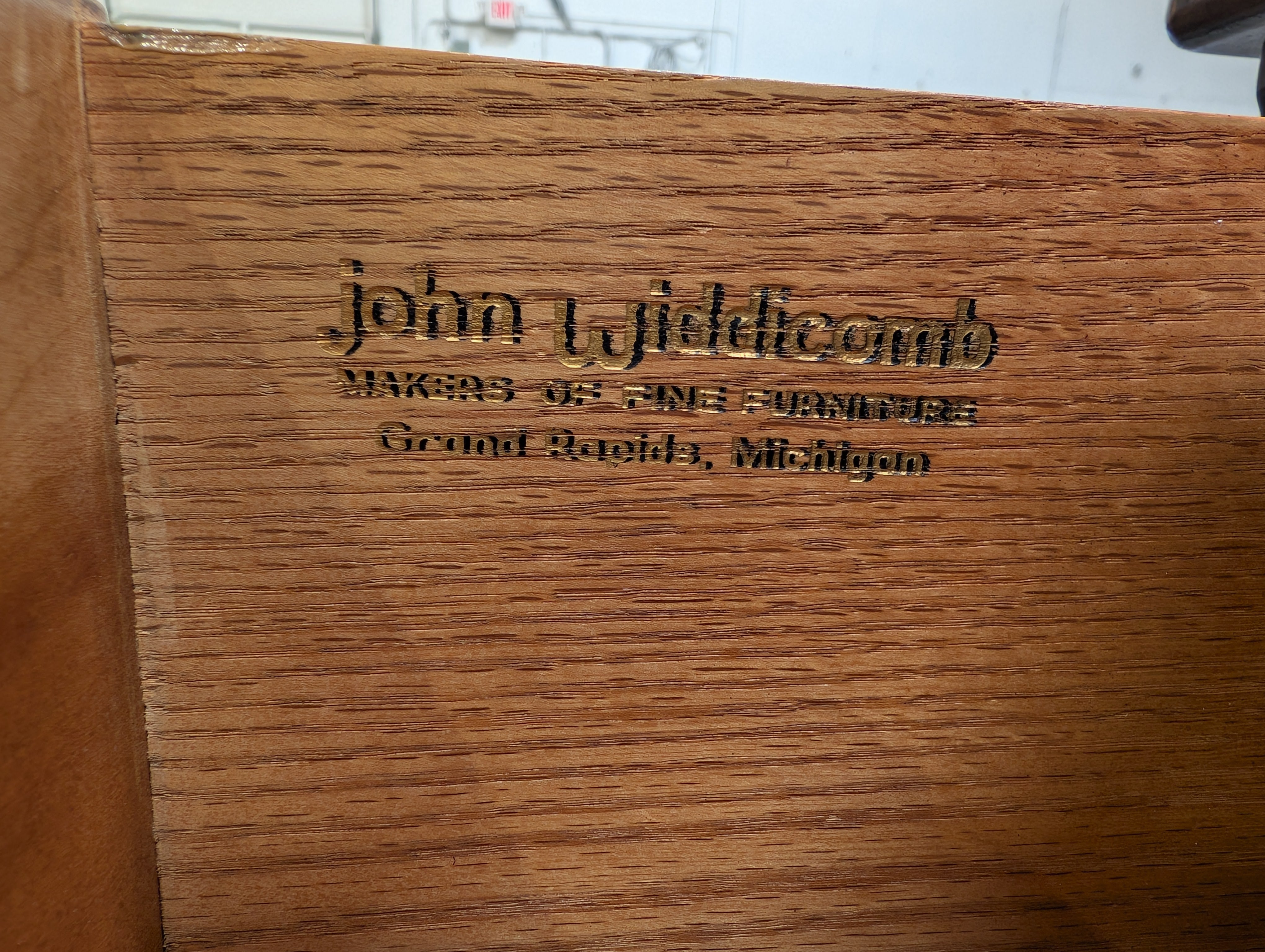 John Widdicomb Carved Dark Wood Dresser