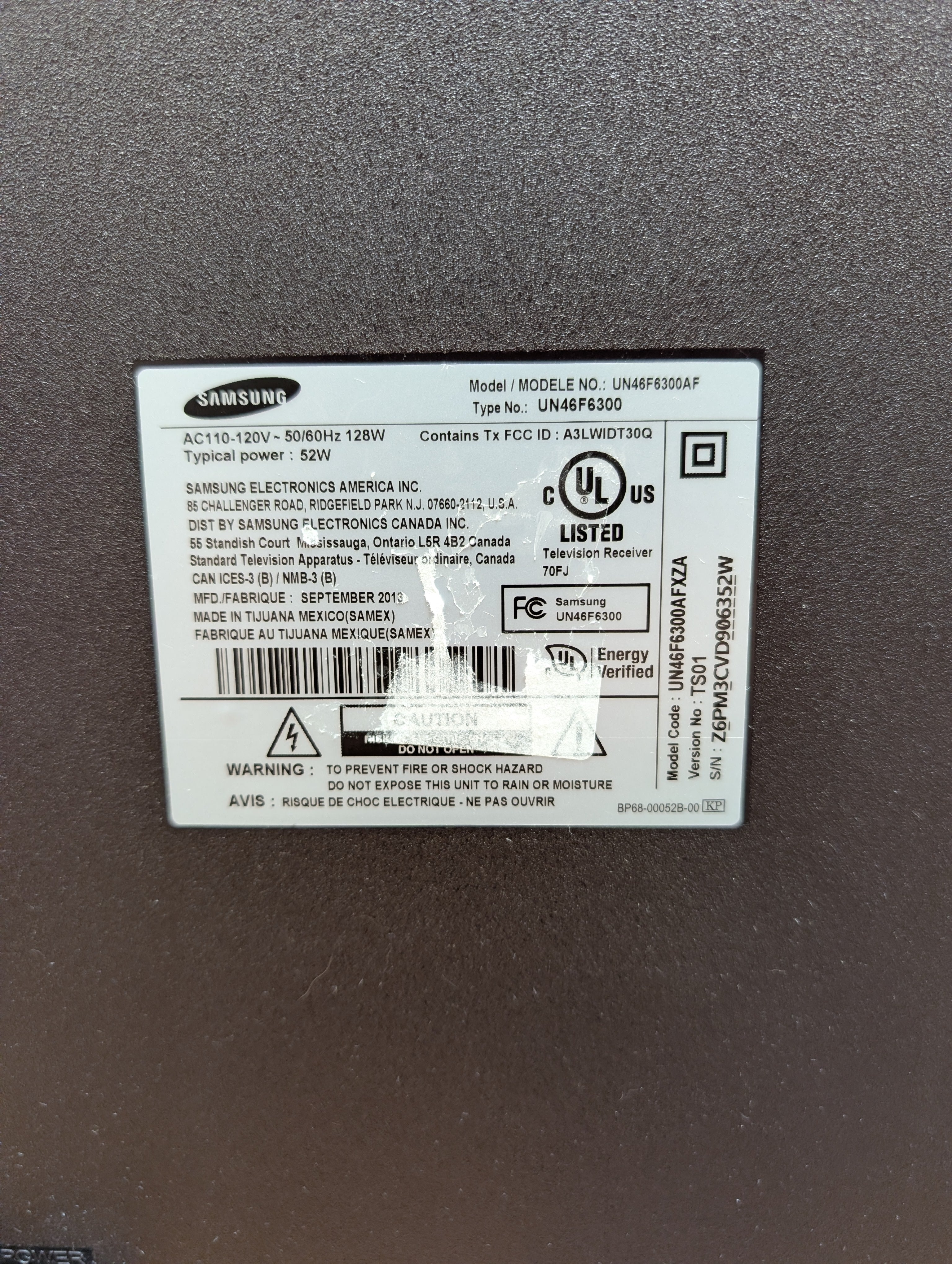 Samsung Flat-Panel Television Samsung 46-inch LED