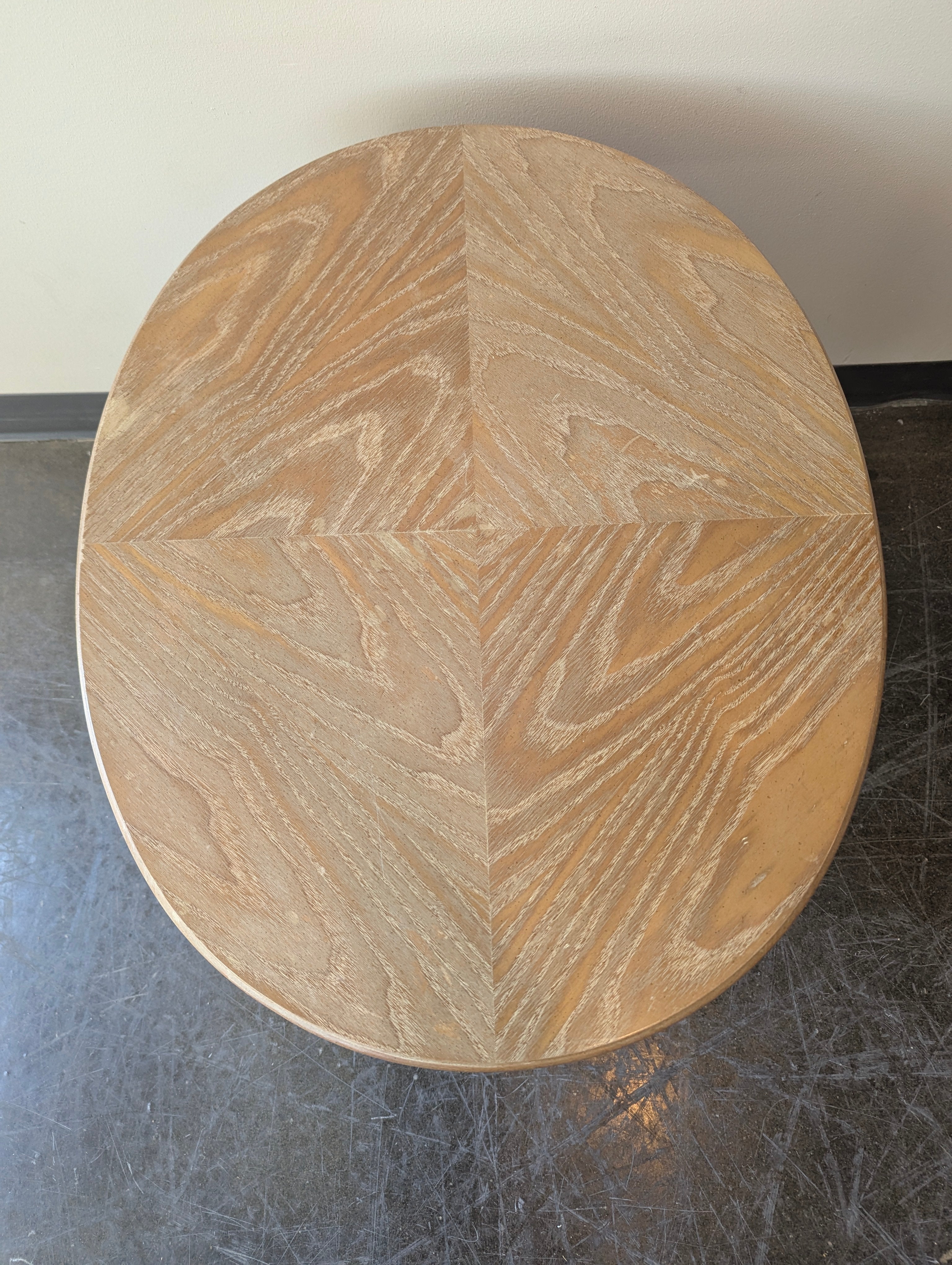 Oval End Table with drawer