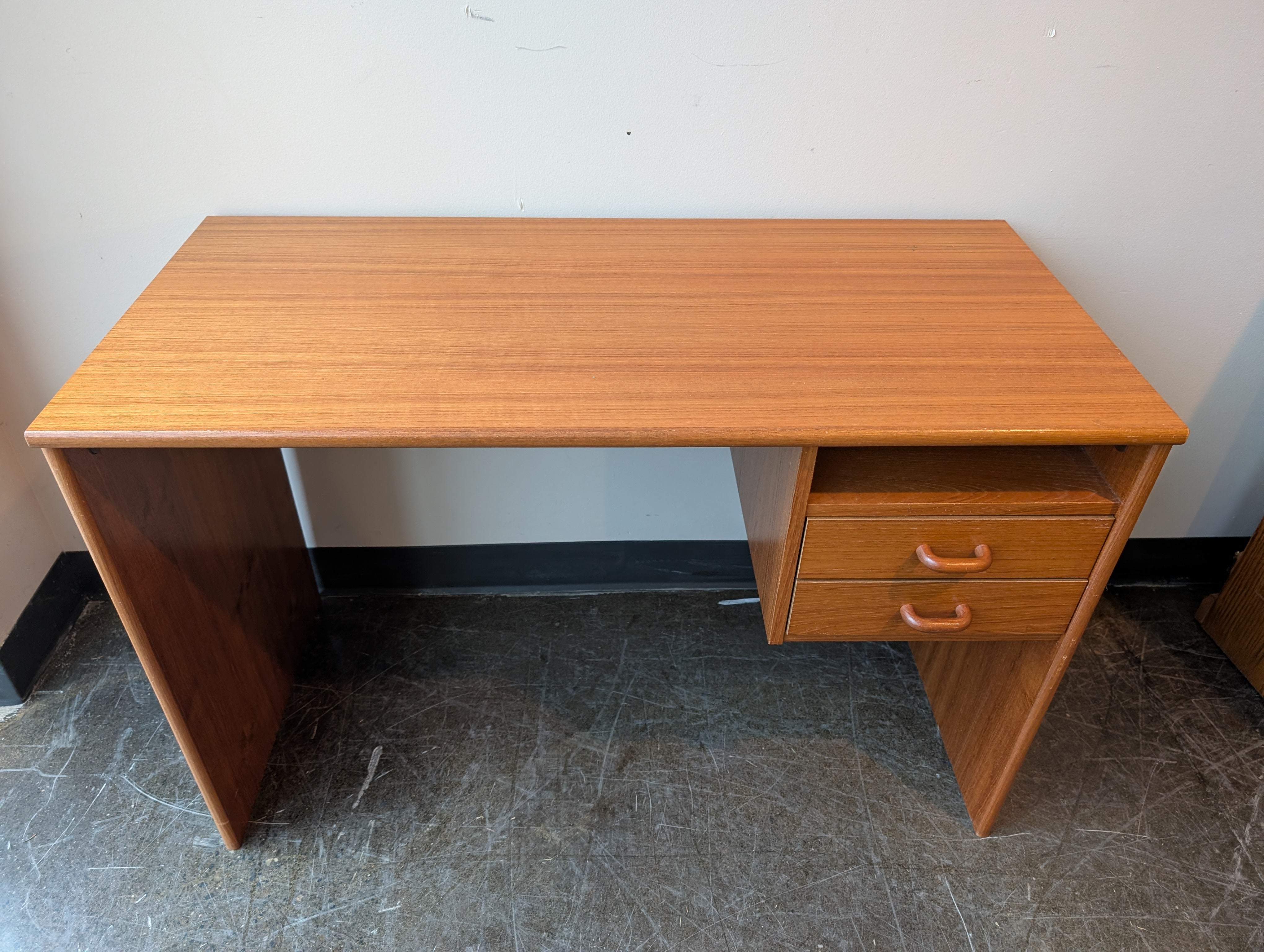 Warm Toned Wood Console Desk
