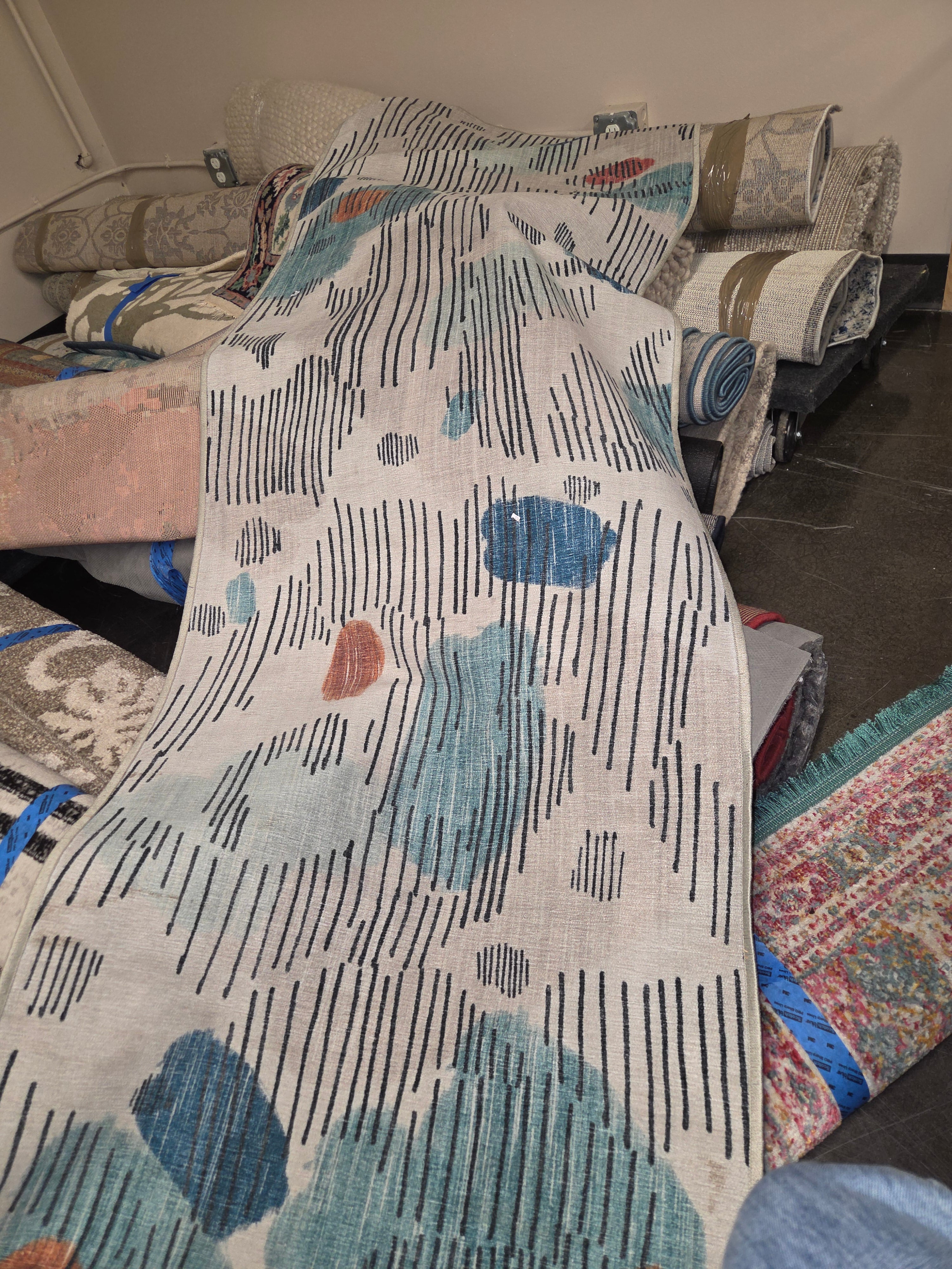 Abstract Modern Runner Rug