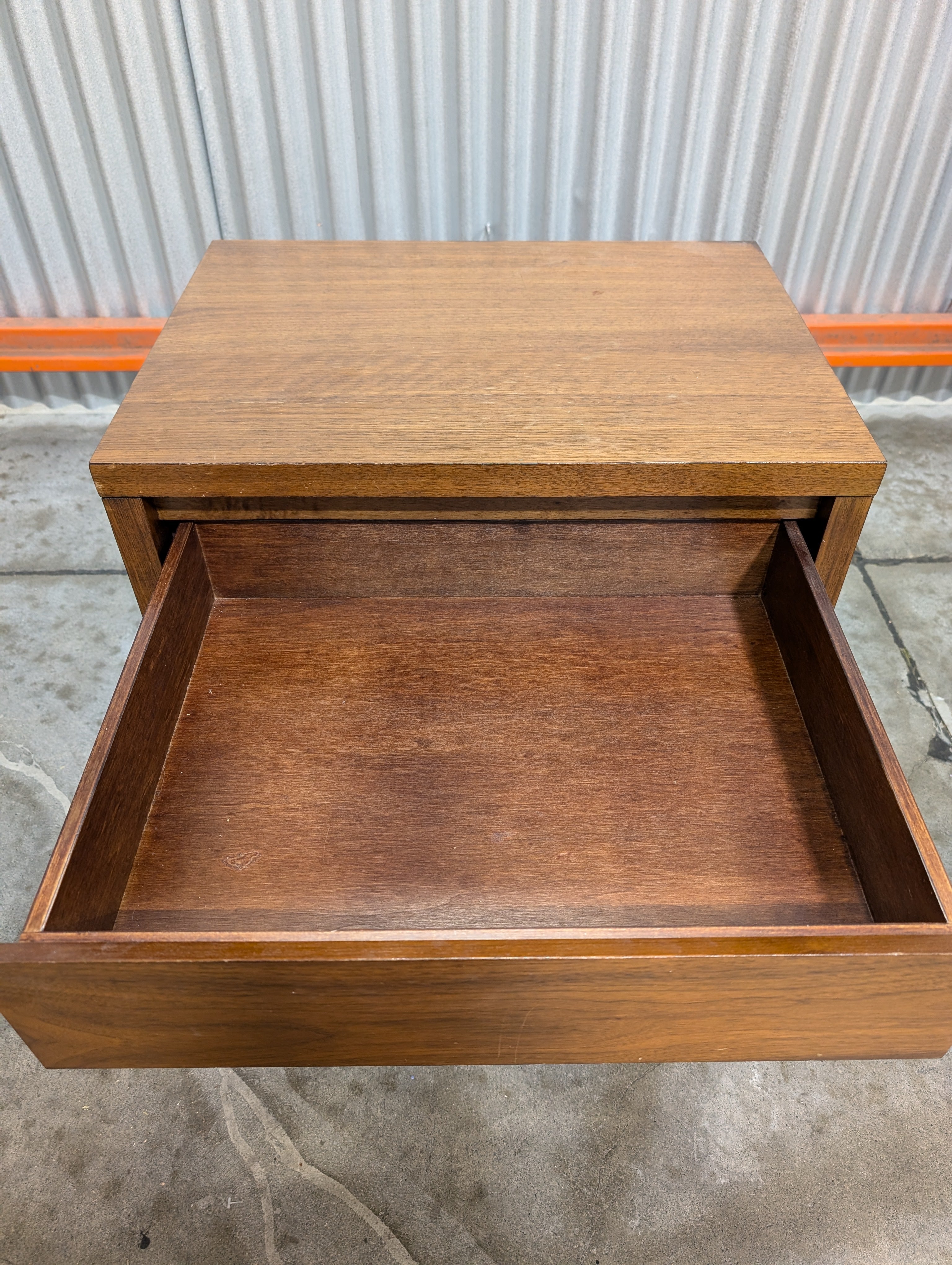 Modern Wooden Two-Drawer Nightstand