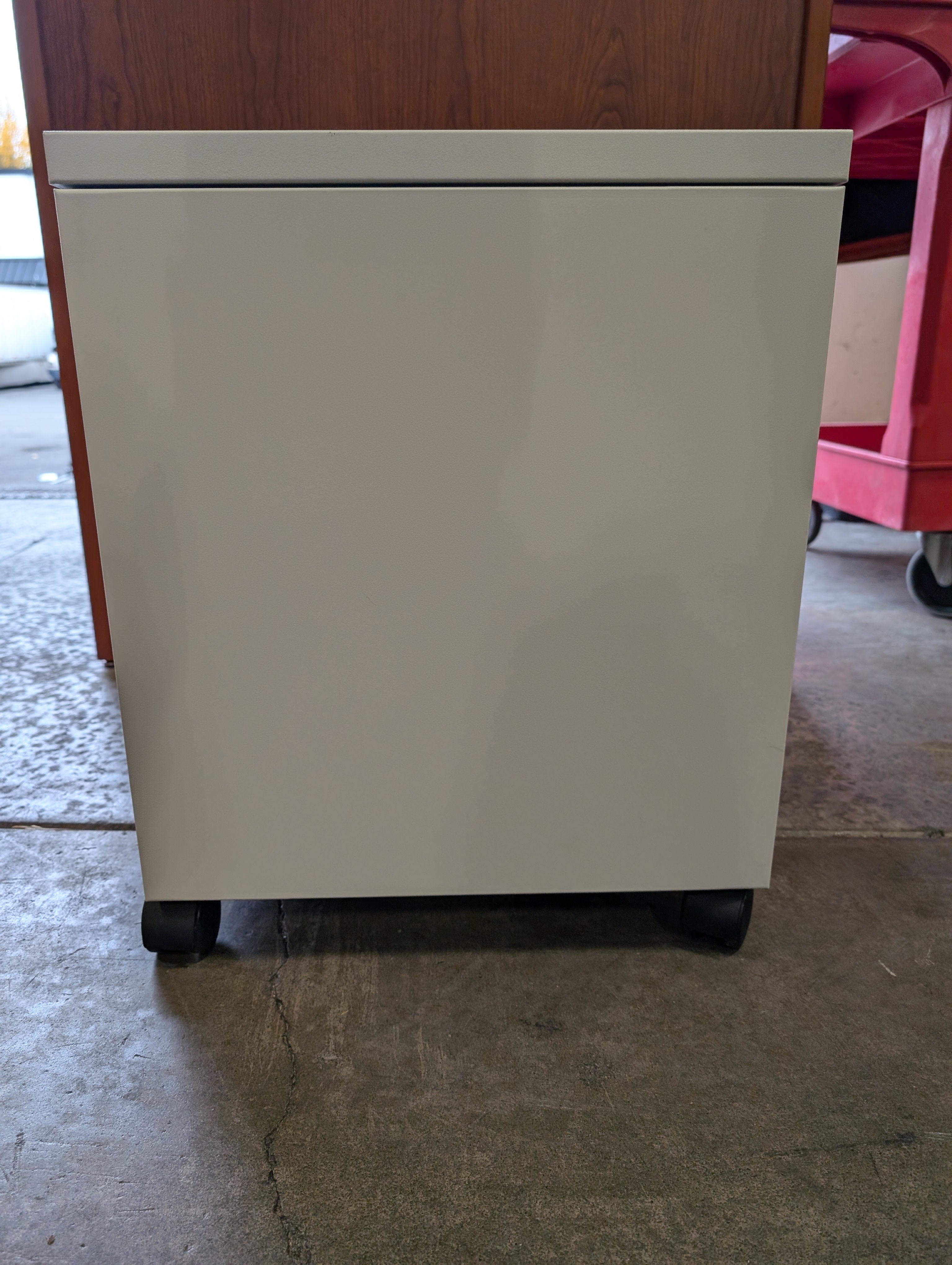 Mobile Grey Metal Storage Cabinet