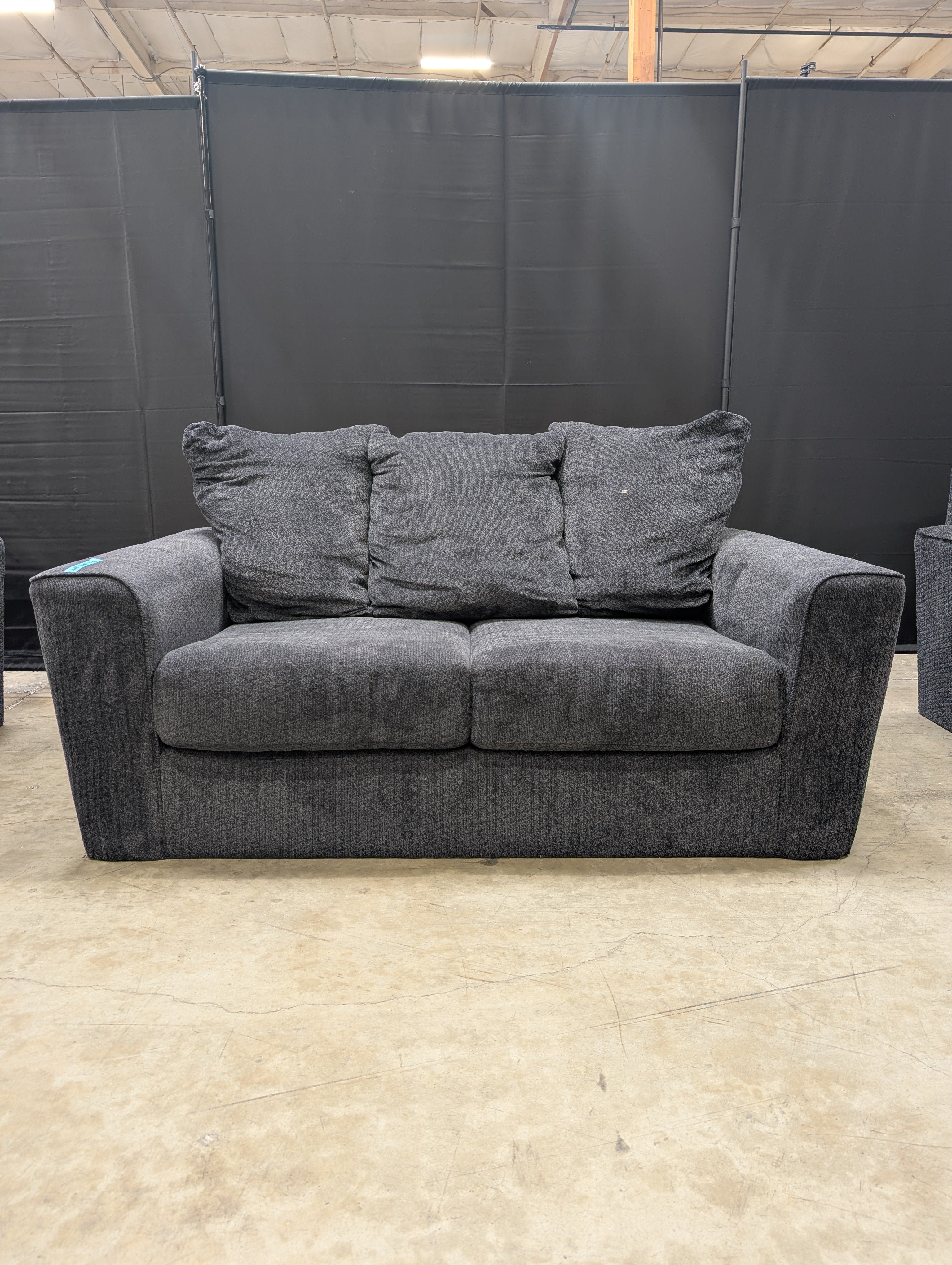 Dark Grey Upholstered Ashley Furniture Sofa