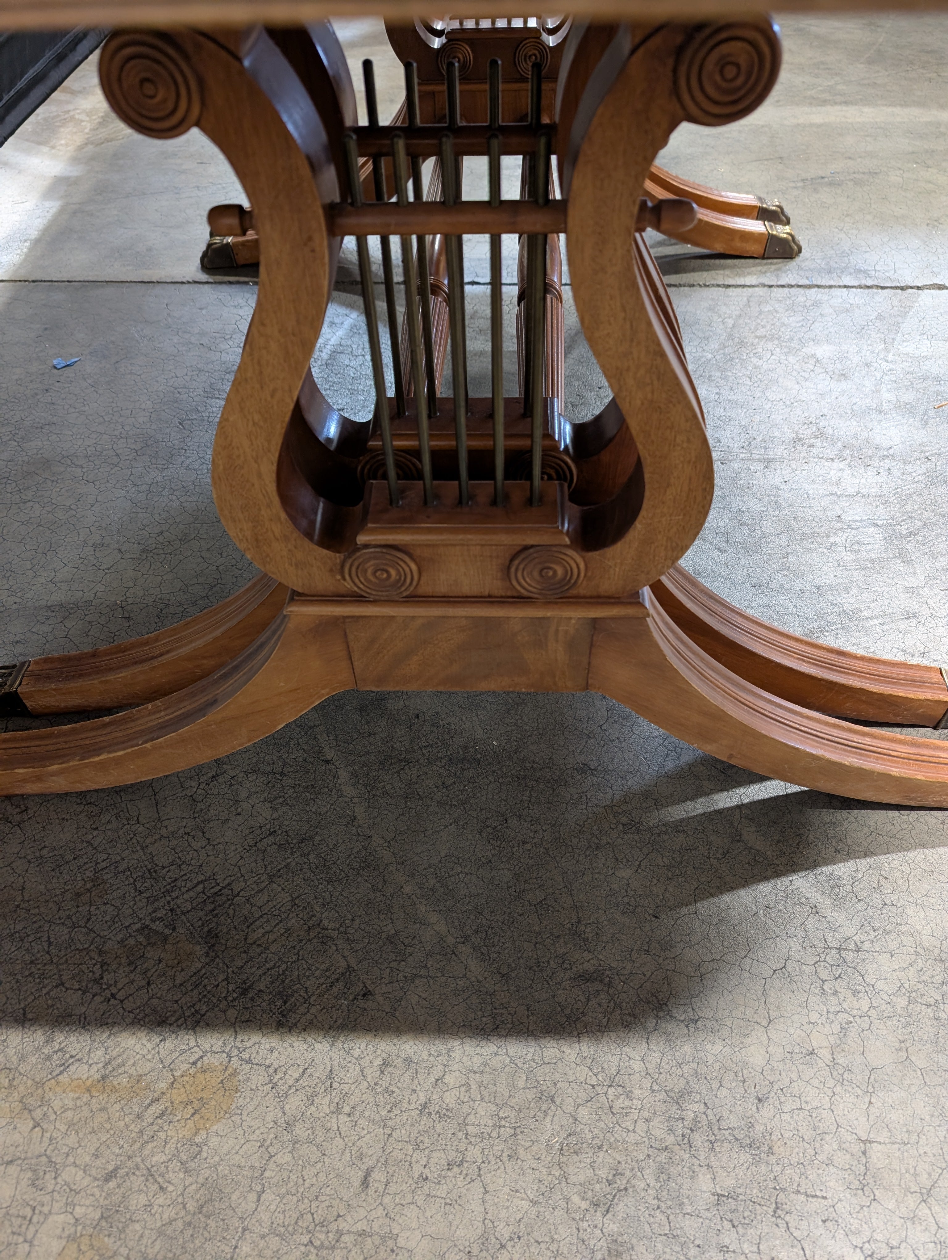 Wooden Dining Table with Claw Feet