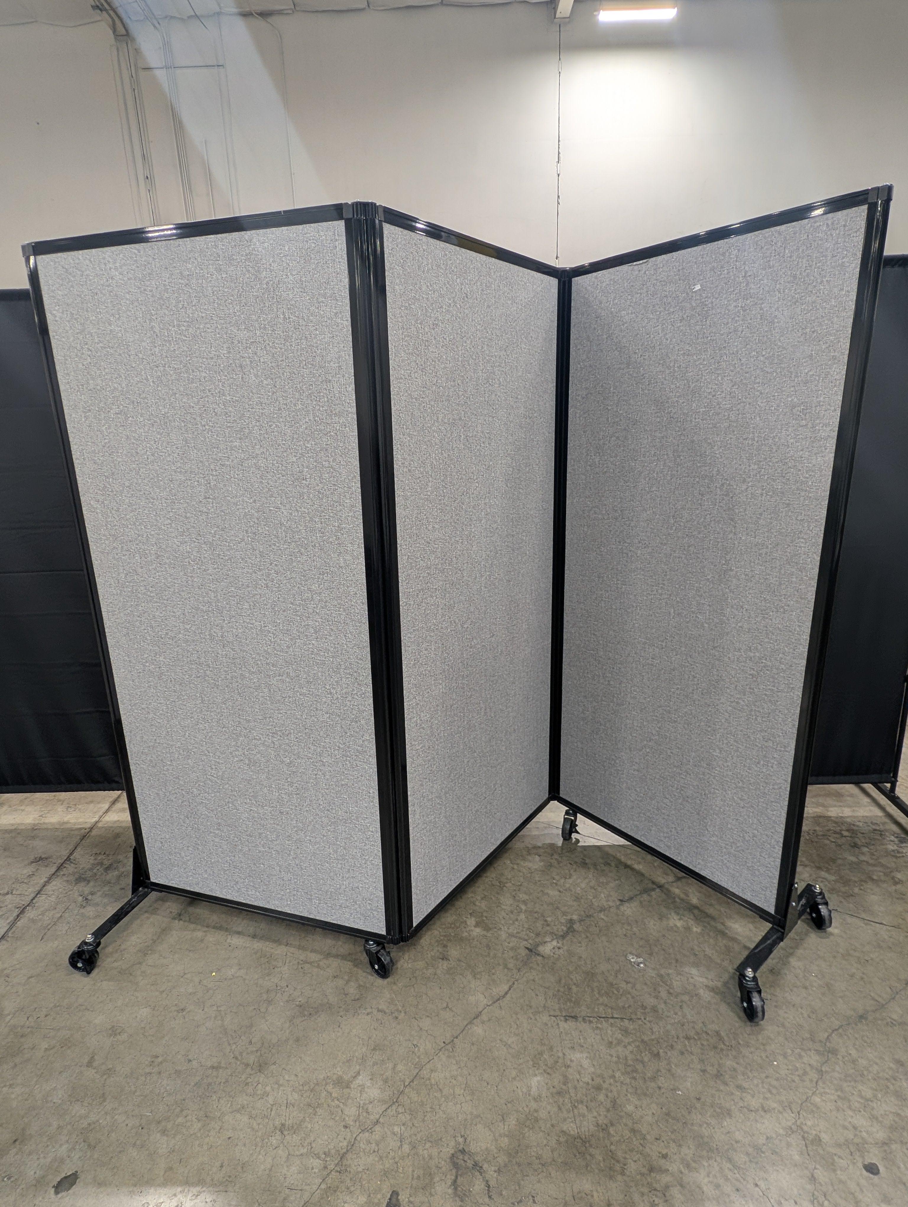 Mobile Gray Fabric Office Partitions