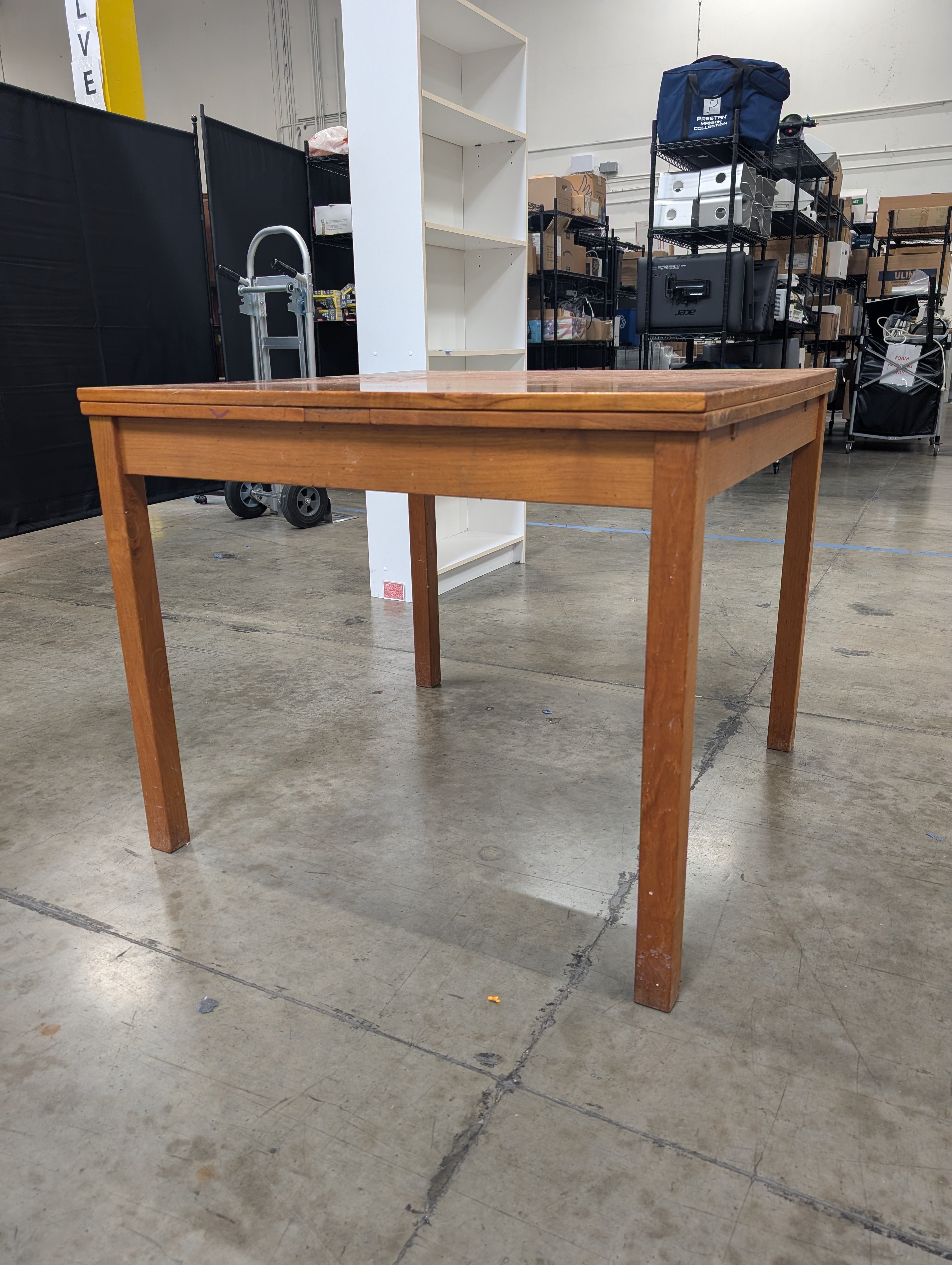 Warm Toned Rectangular Wood Kitchen Table