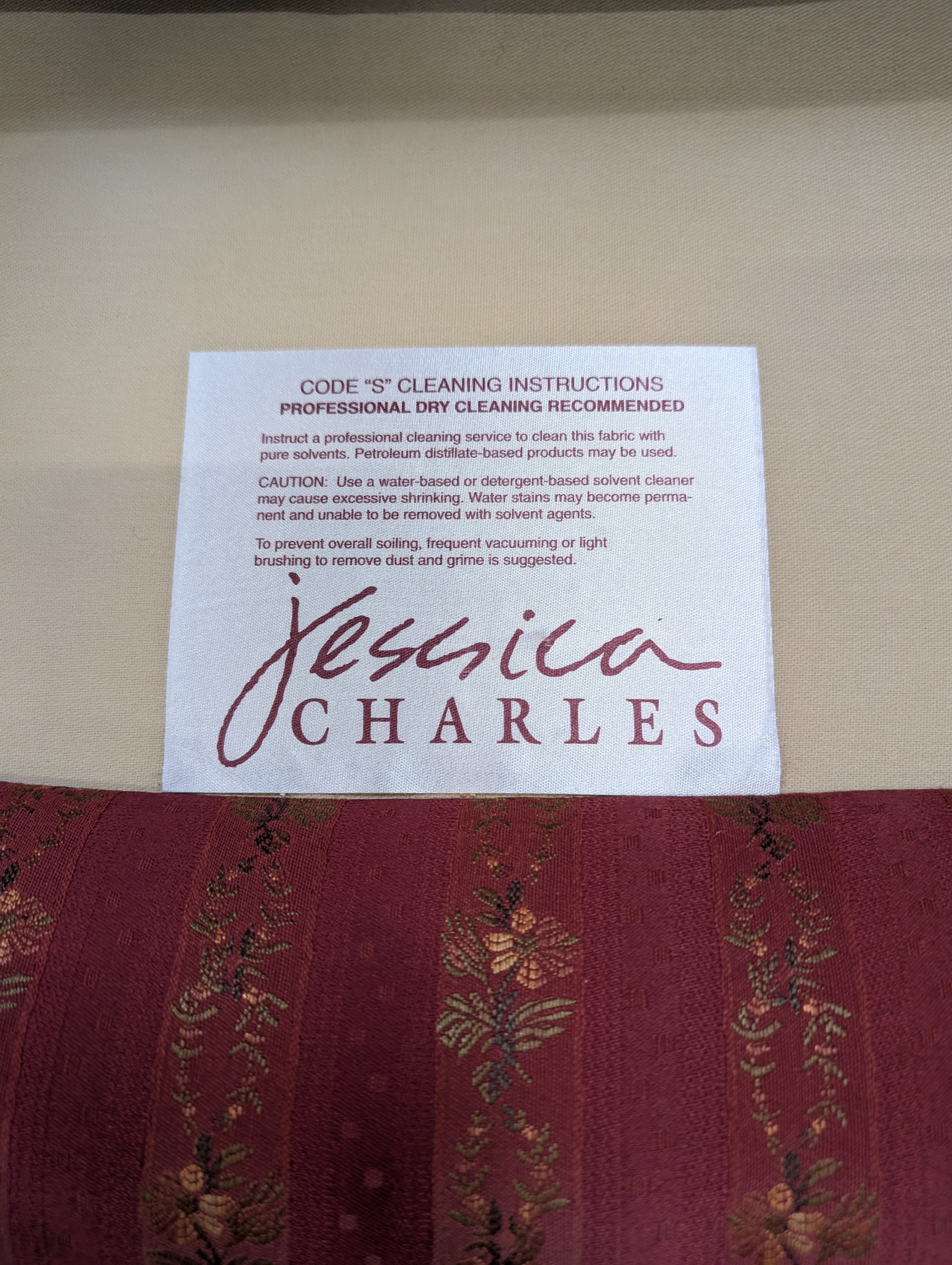 Jessica Charles Striped Upholstered Armchair