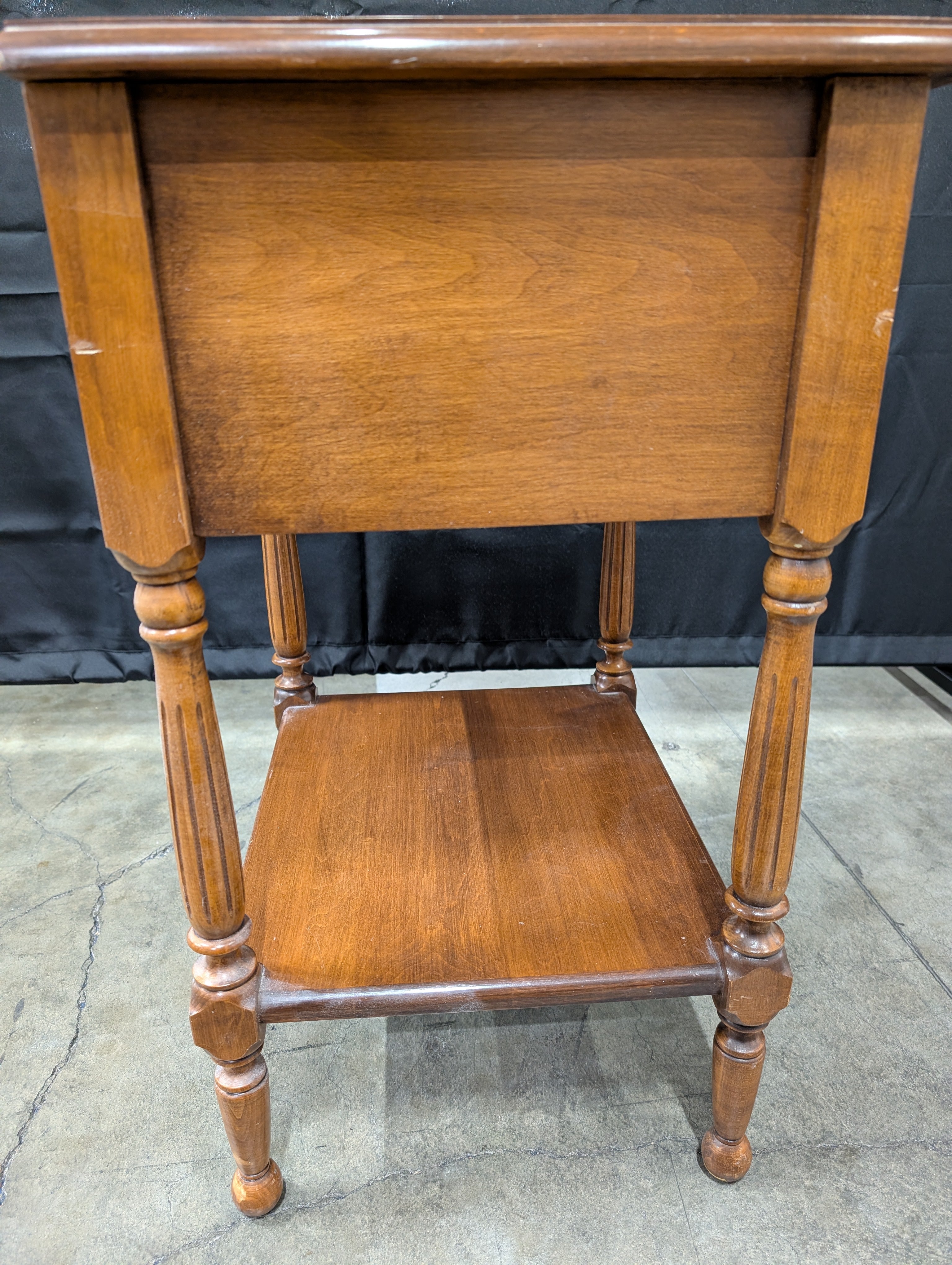 Sprague & Carleton Nightstand with Single Drawer and Shelf