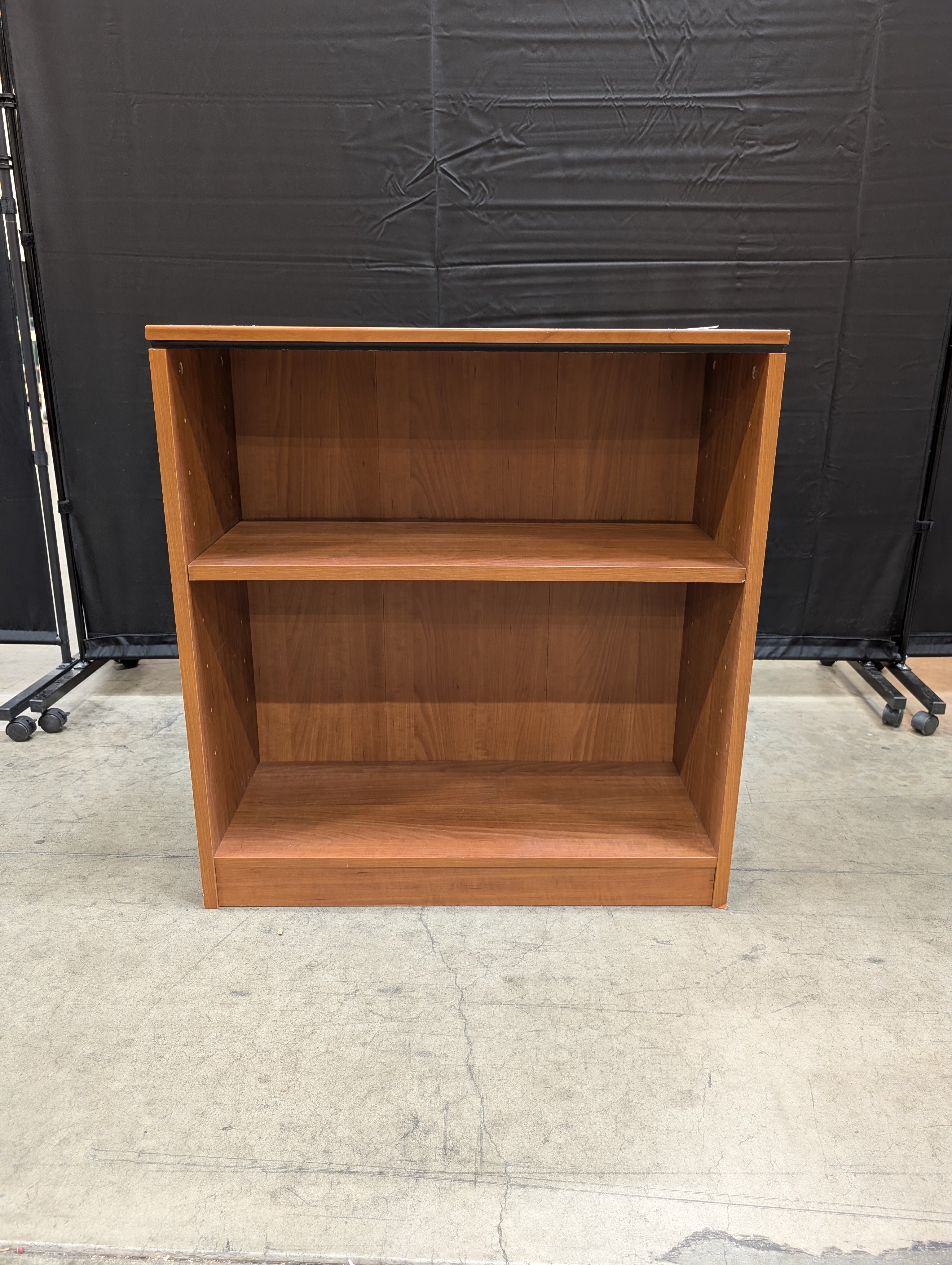 Compact Two-Tier Wooden Storage Shelf Unit