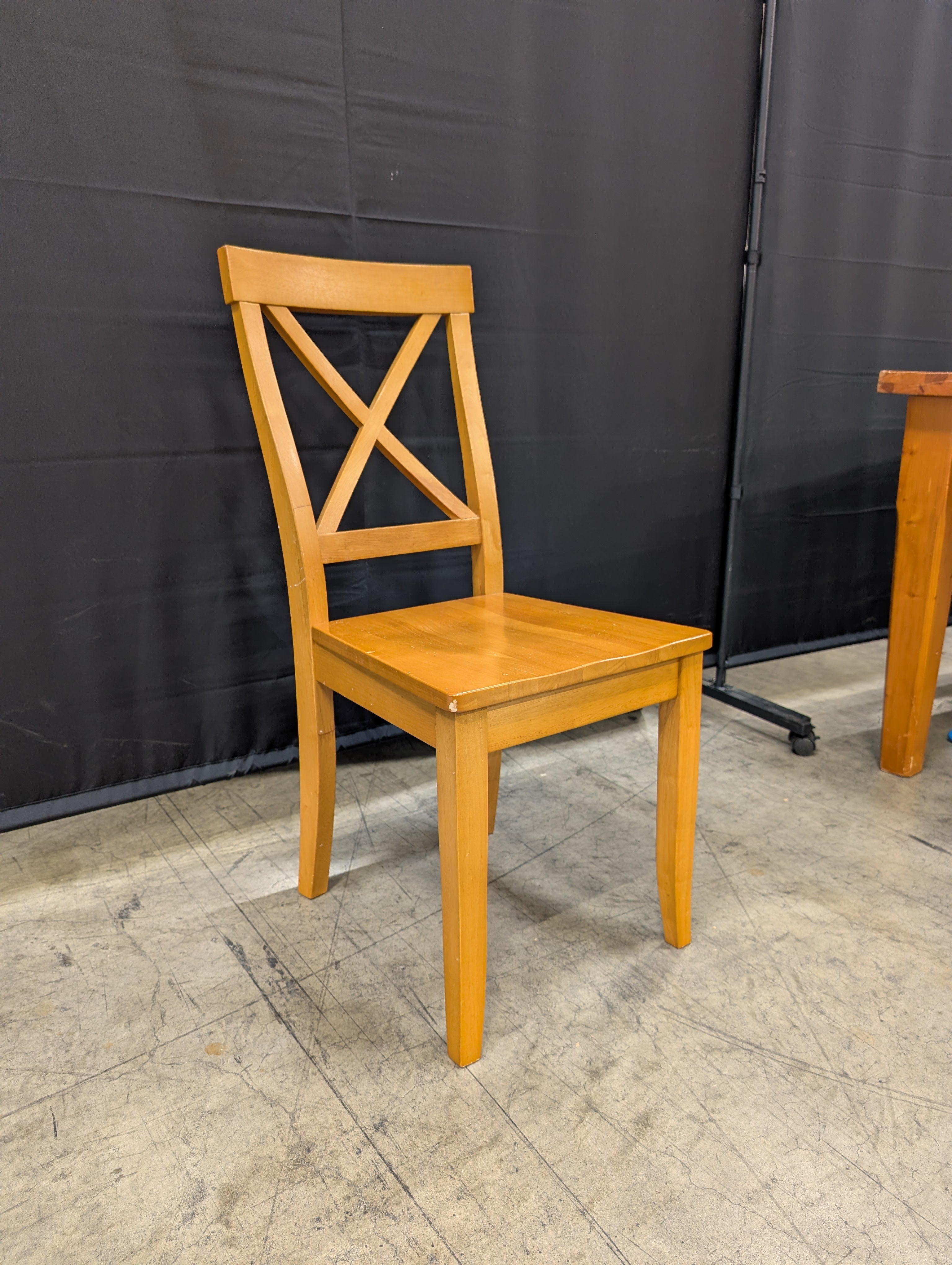 Classic Wooden X-Back Dining Chairs,