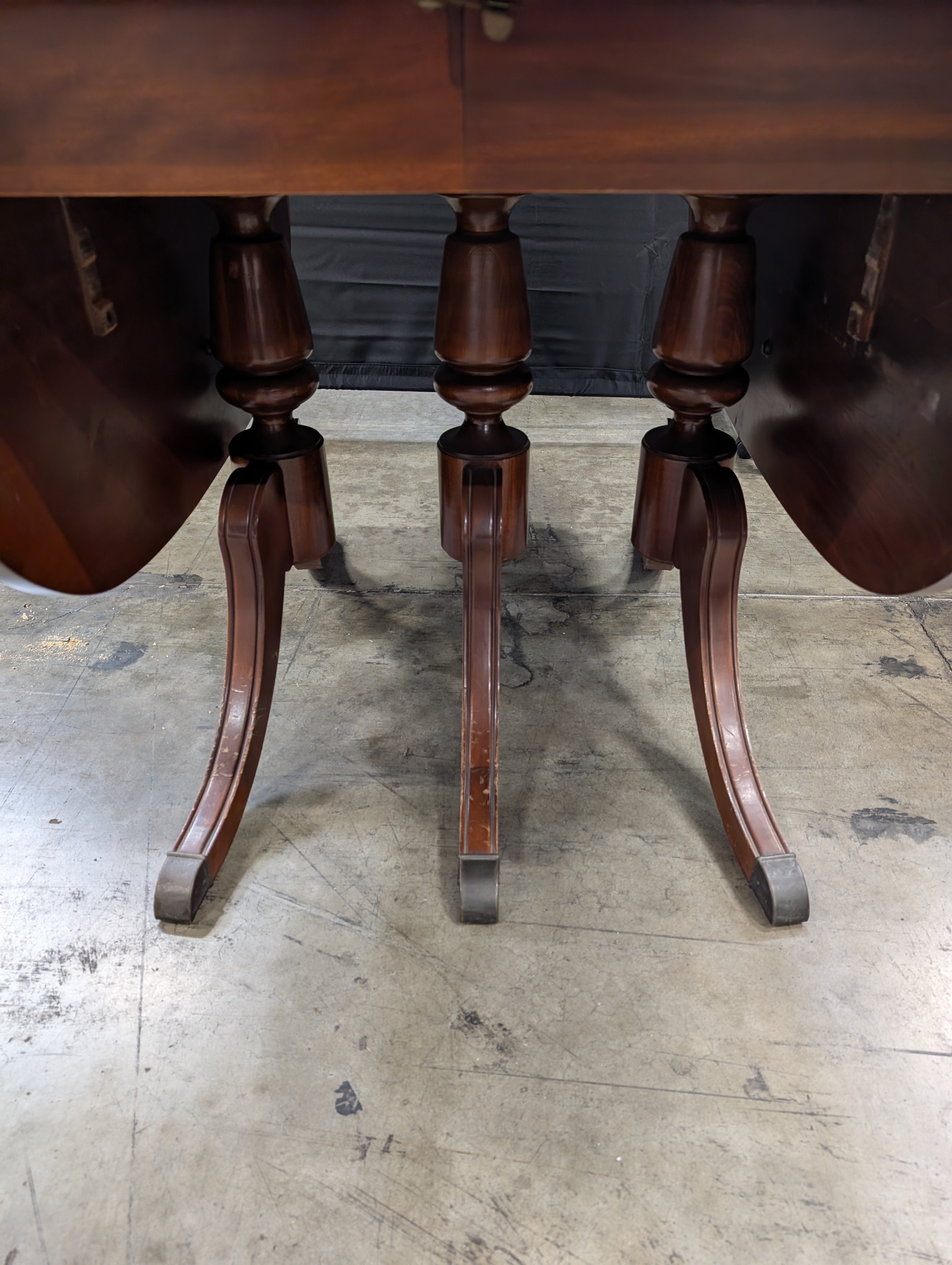 Classic Brown Wood Drop-Leaf Dining Table
