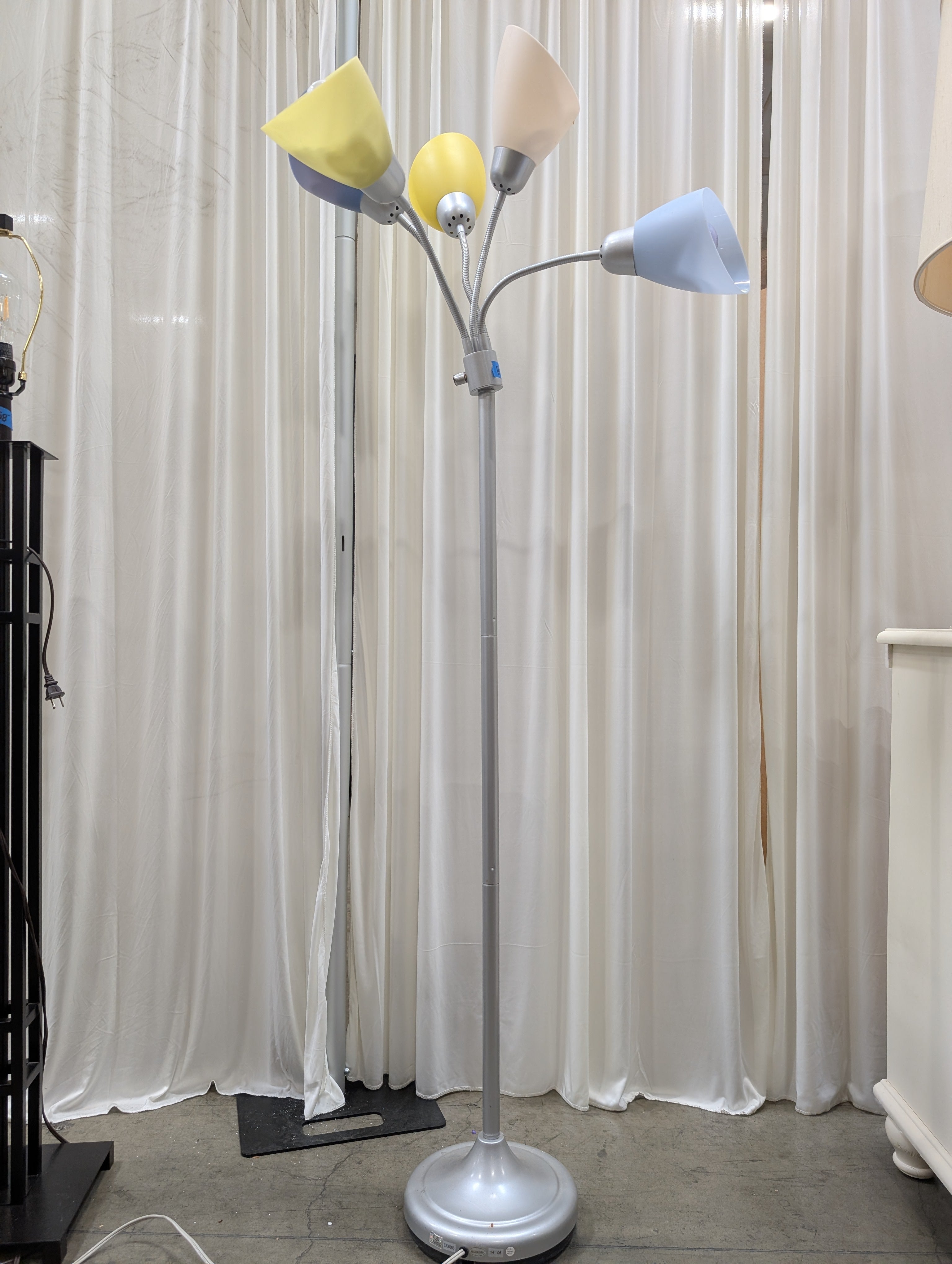 Five-Light Multicolor Metal Floor Lamp