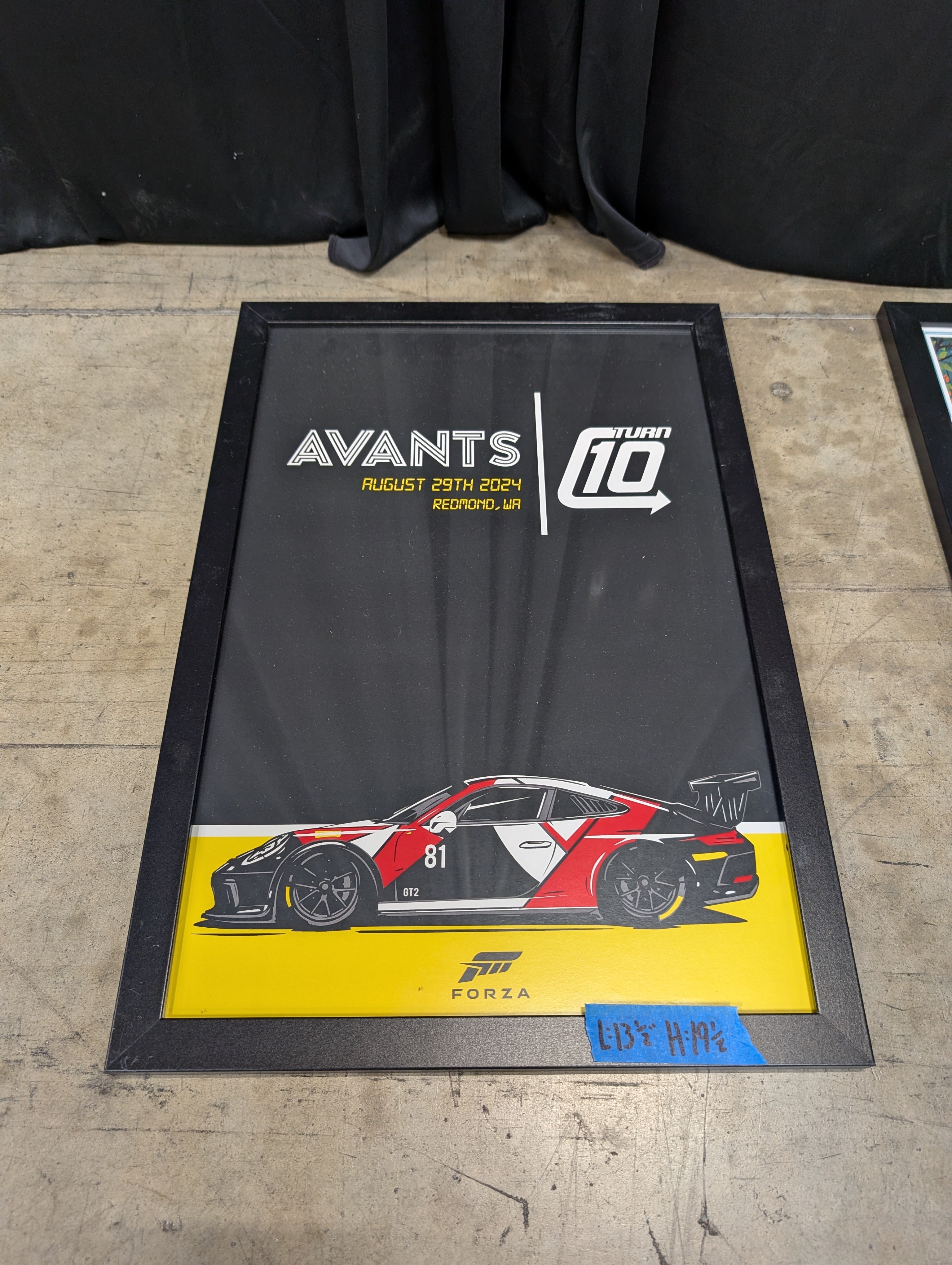 Forza Avants Promotional Framed Poster in Black Frame
