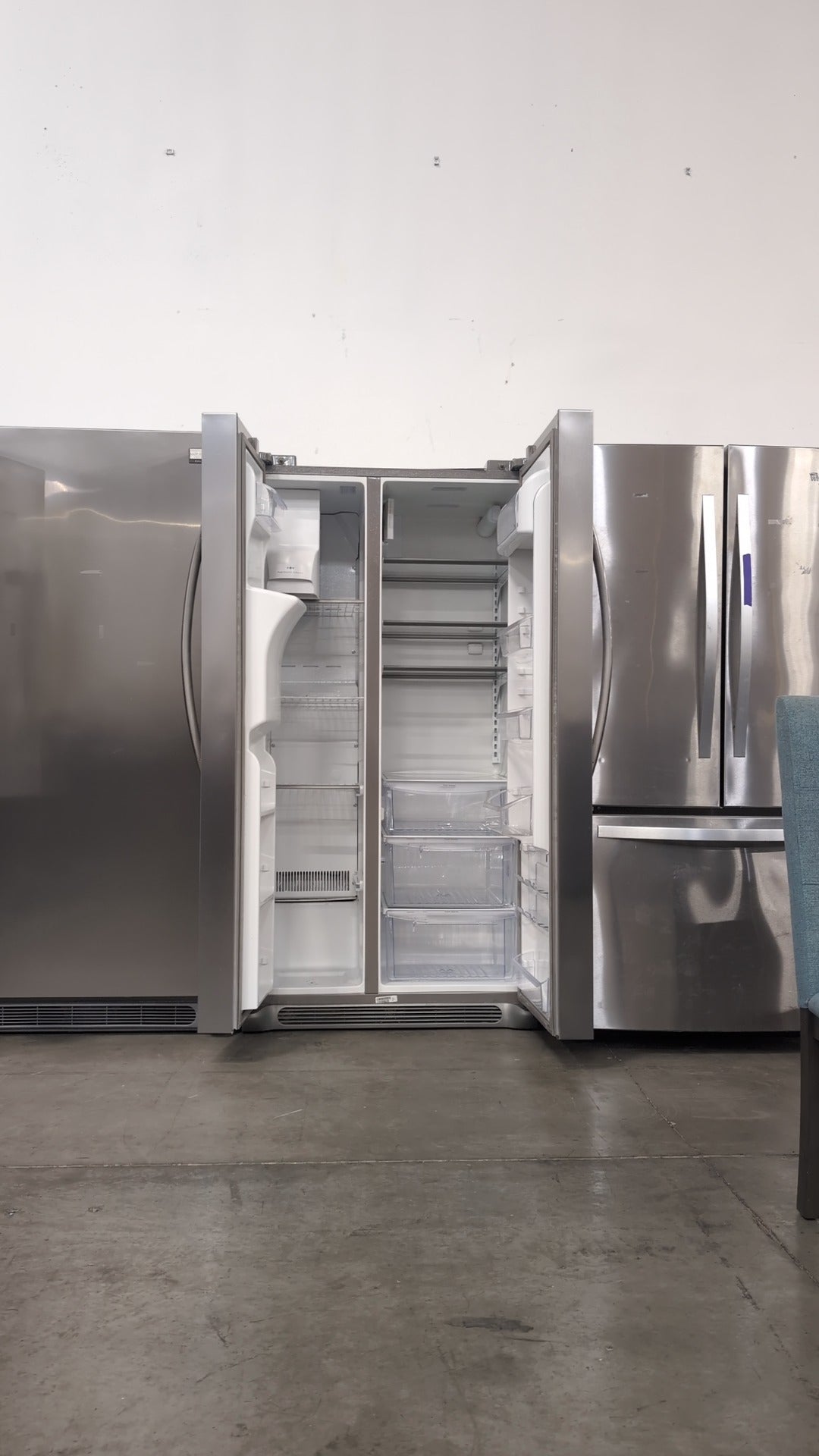 FRIGIDAIRE GALLERY Stainless Steel Side-by-Side Refrigerator with External Dispenser