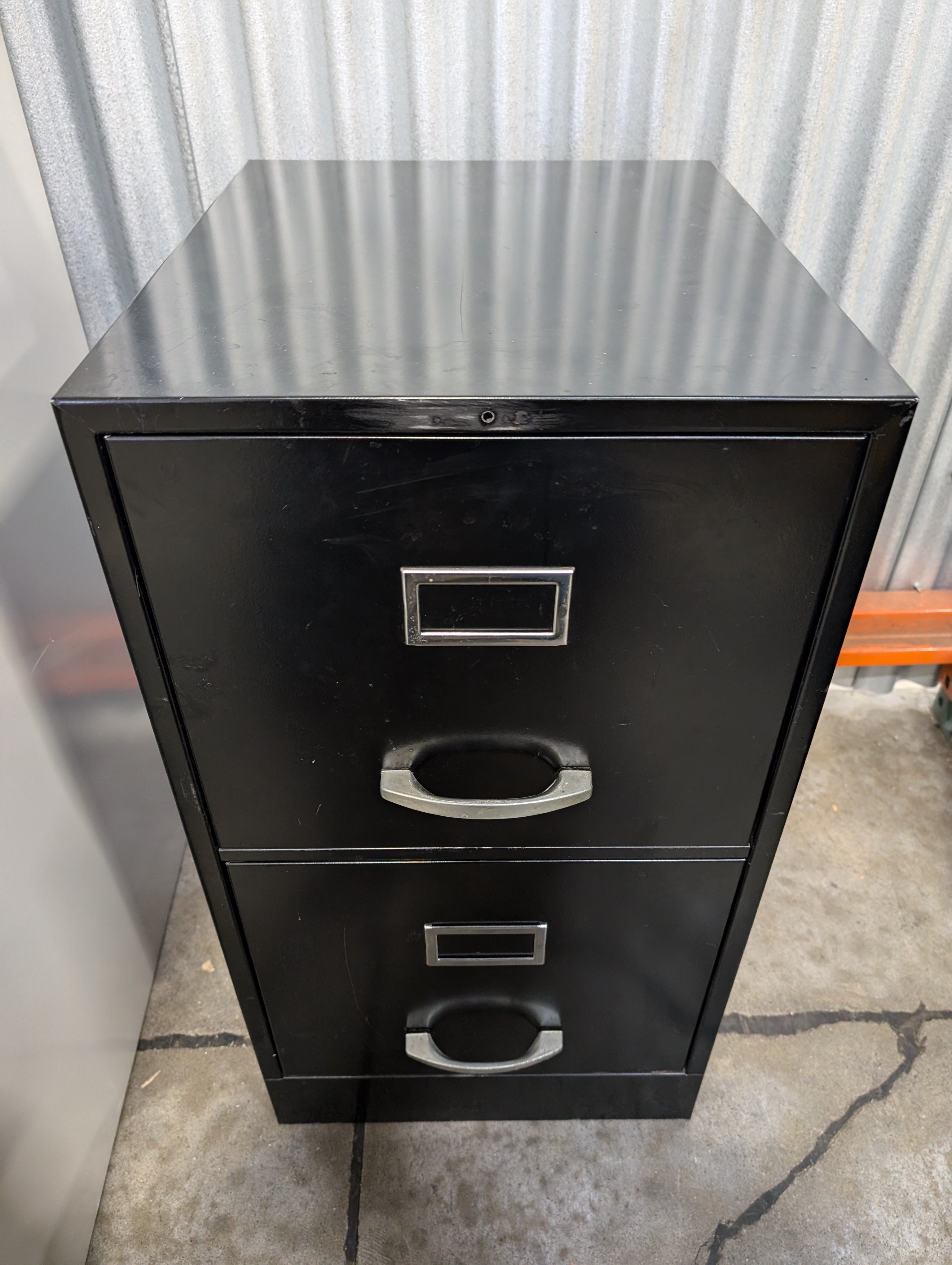 Warehouse sale --Sturdy Black 2-Drawer Filing Cabinet