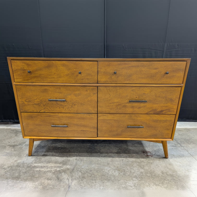 Mid-Century Modern Style Wooden Dresser with Tapered Legs