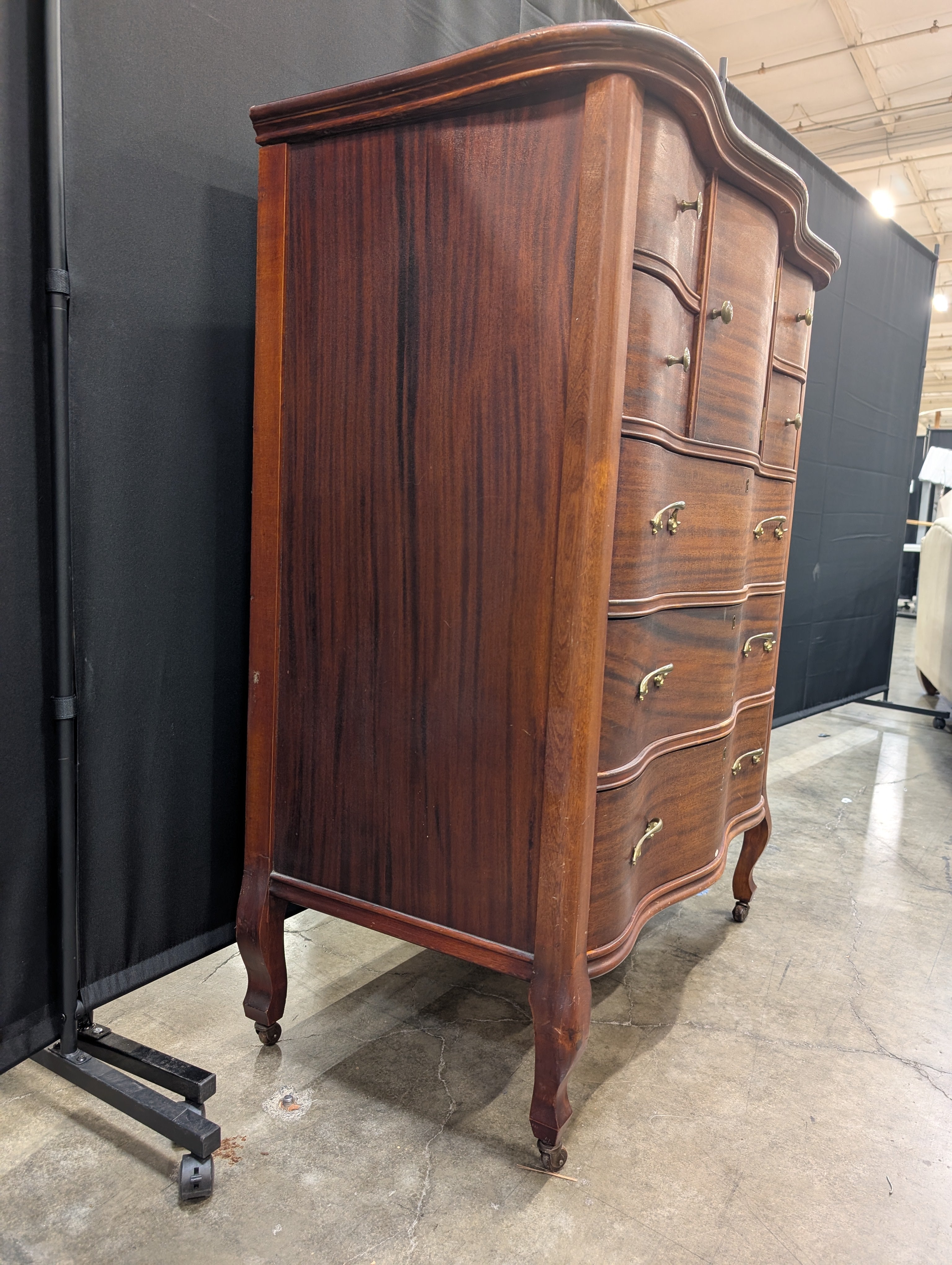 Woodard Furniture Company Vintage Chest of Drawers with Curved Front