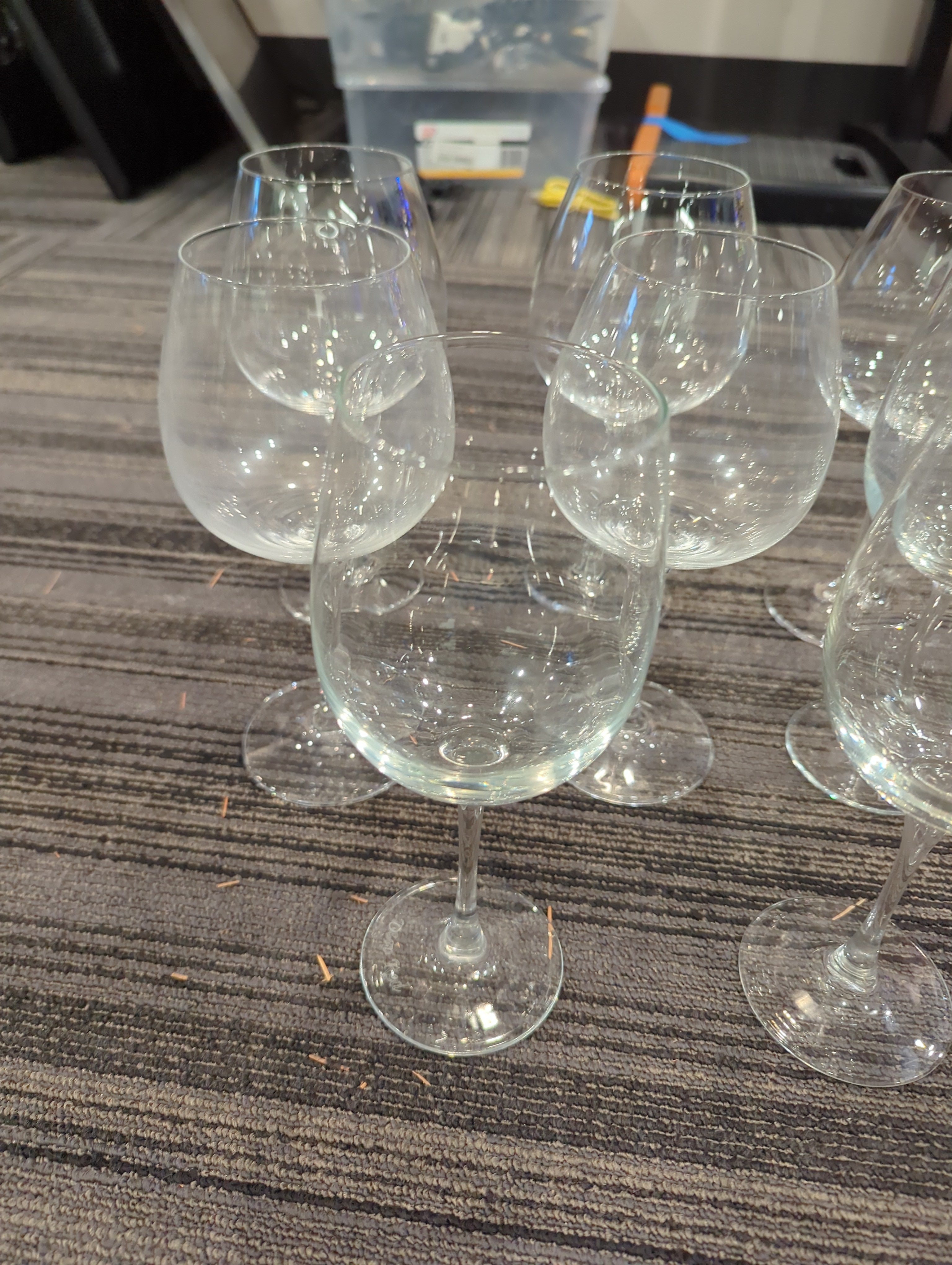 Set of 8 Red Wine Glasses