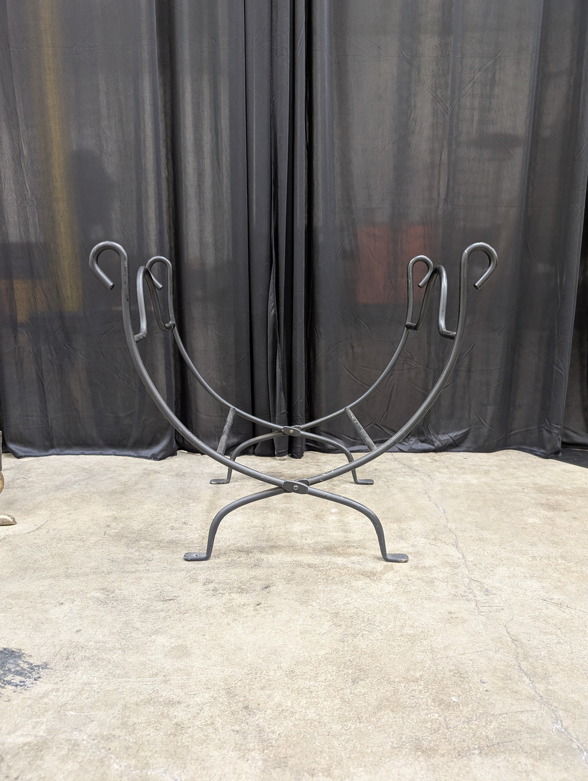 Black Metal firewood Rack